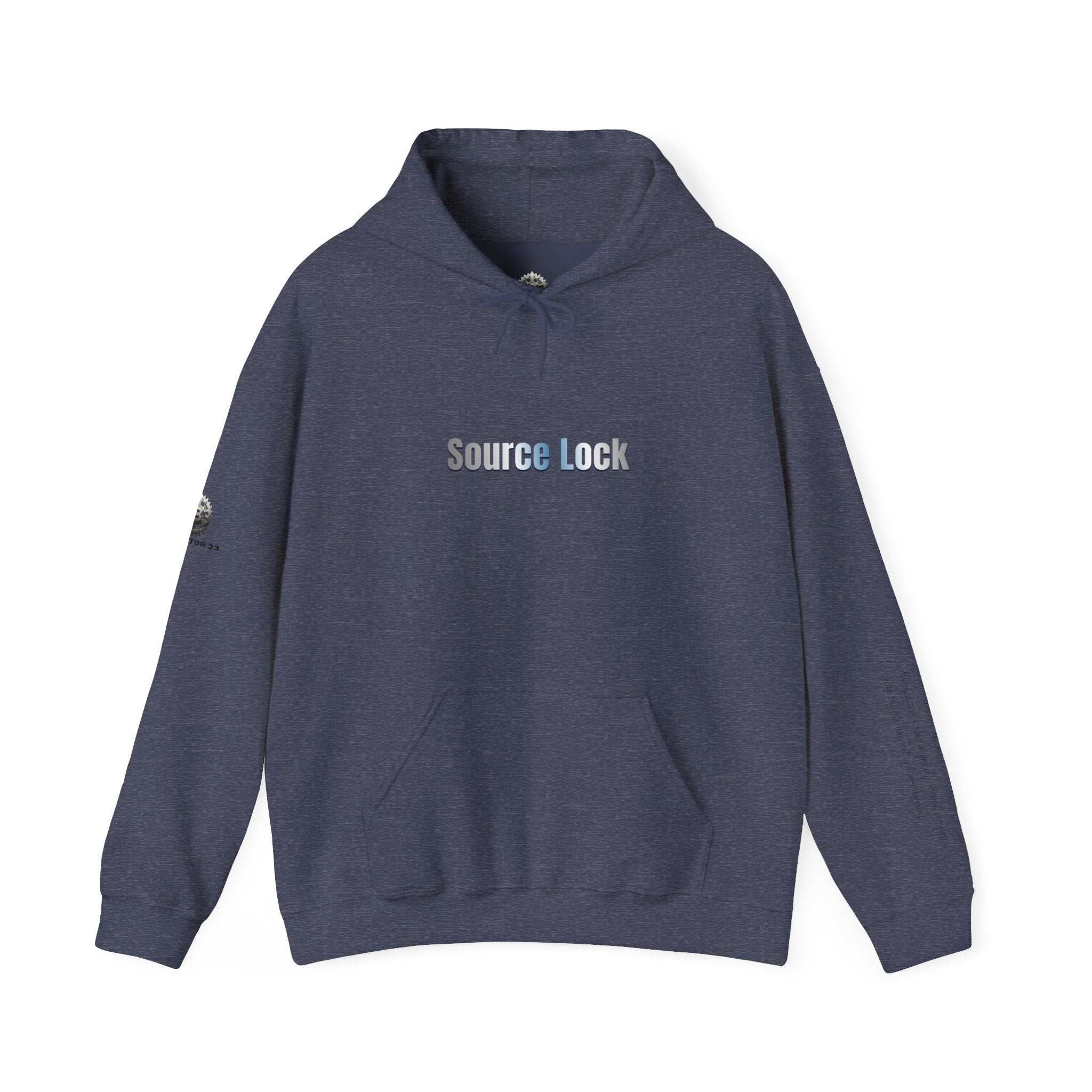 “Source Lock” Hoodie Sweatshirt- Sleeve Print Affirmation