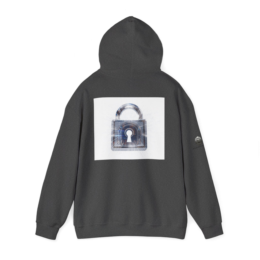 “Source Lock” Hoodie Sweatshirt- Sleeve Print Affirmation
