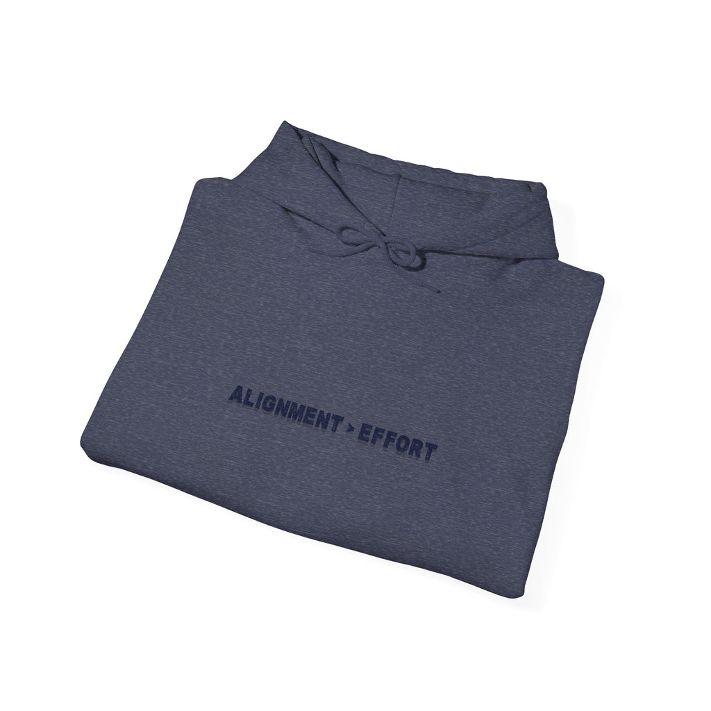 “Alignment > Effort” Hoodie - Sleeve Print Affirmation