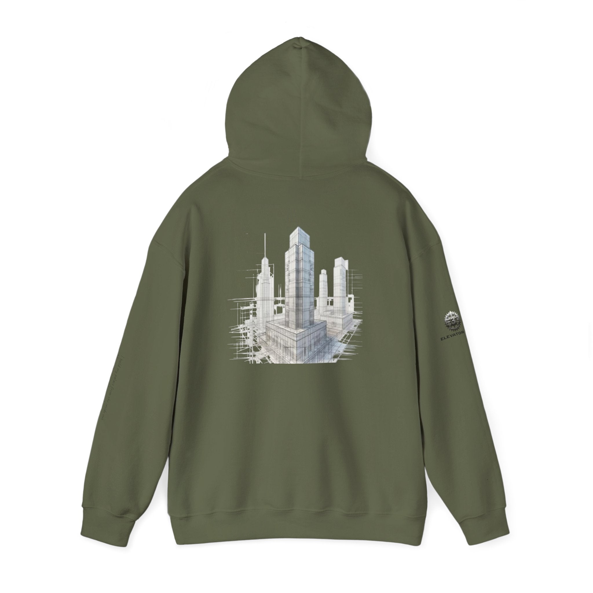 "Inner Architect" Hoodie Sweatshirt- Sleeve Printed Affirmation