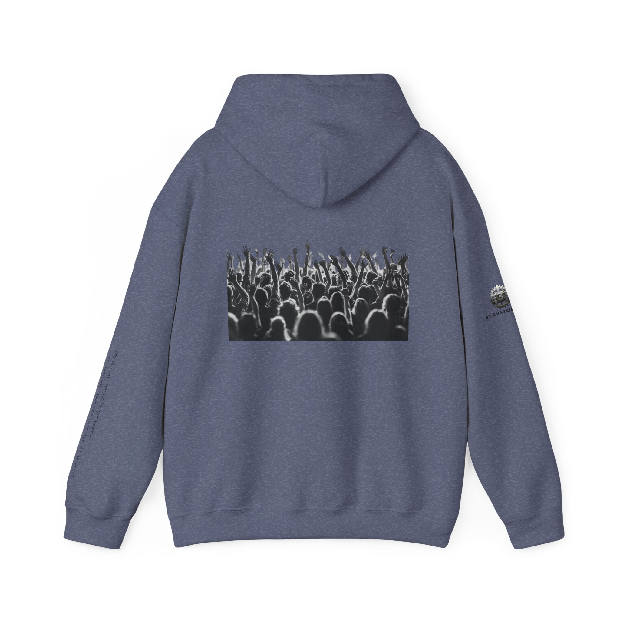 “Graphic Debut” Hoodie- Sleeve Printed Affirmation