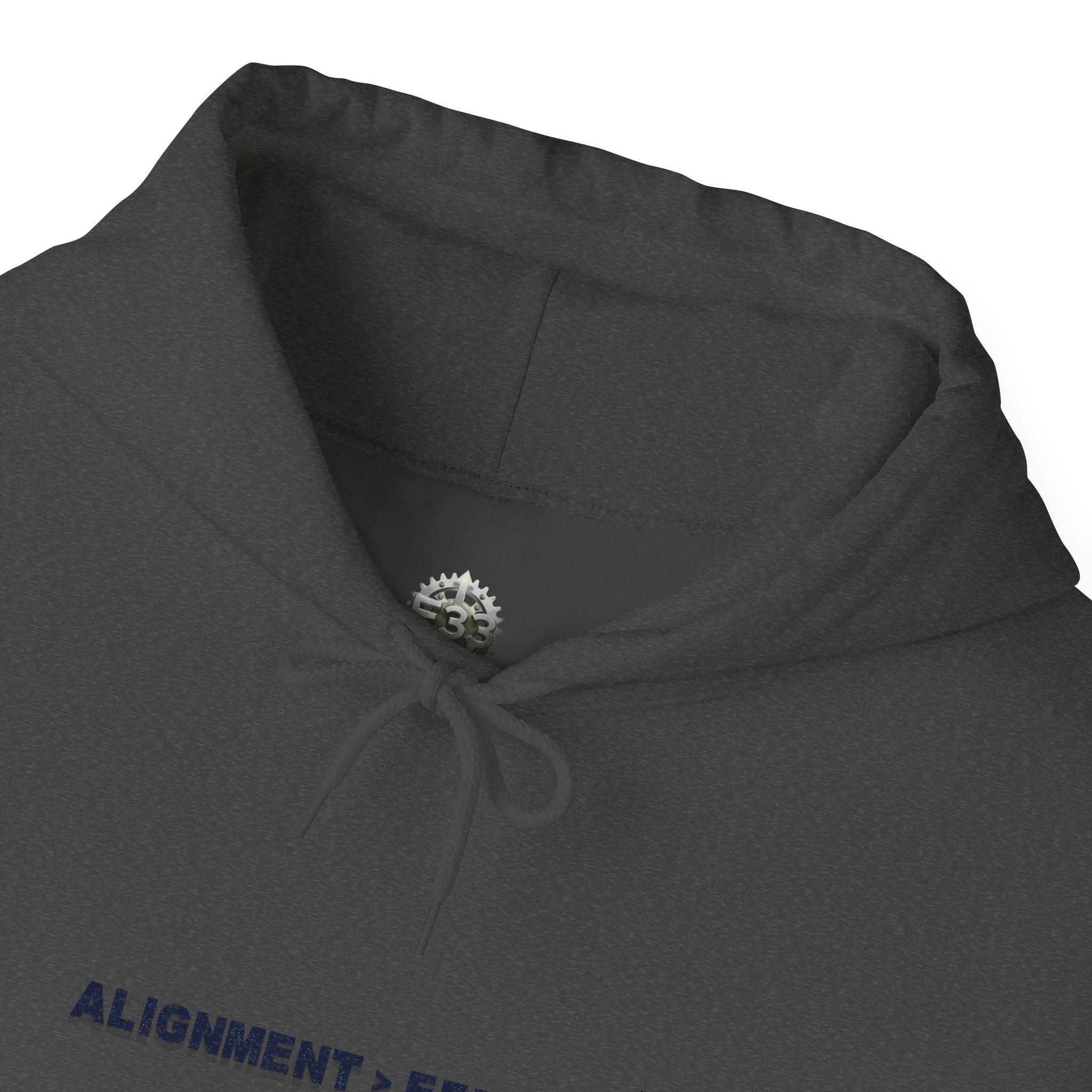 “Alignment > Effort” Hoodie - Sleeve Print Affirmation