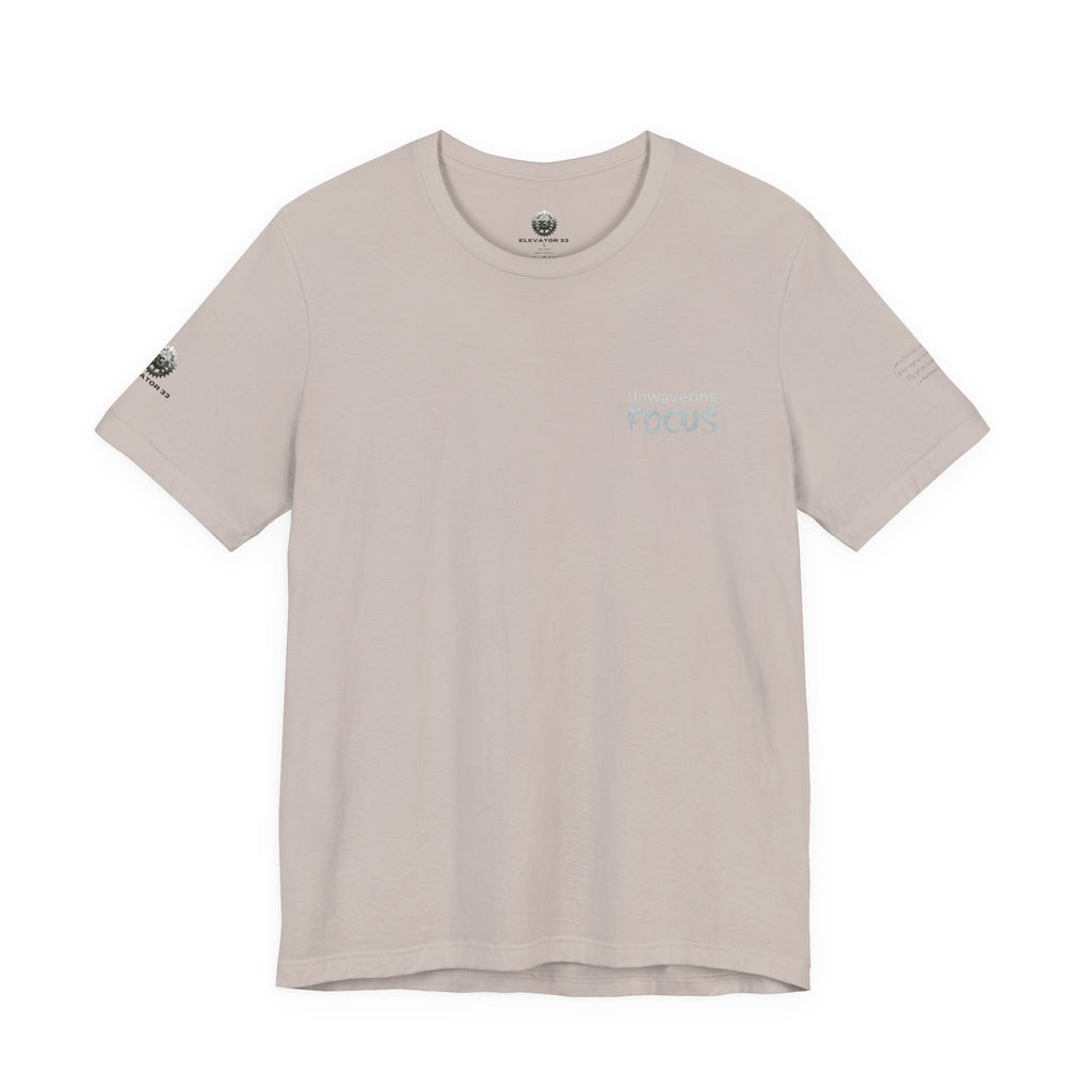 Unwavering Focus Tee — Affirmation Sleeve Graphic T-Shirt