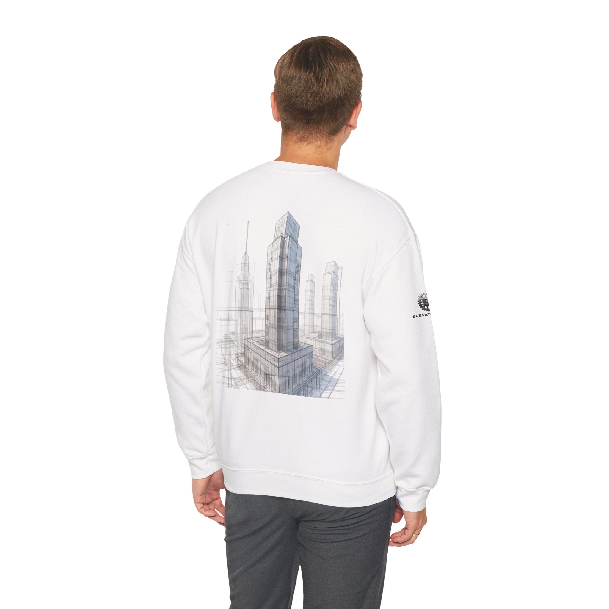 "Inner Architect" Crewneck Sweatshirt- Sleeve Printed Affirmation