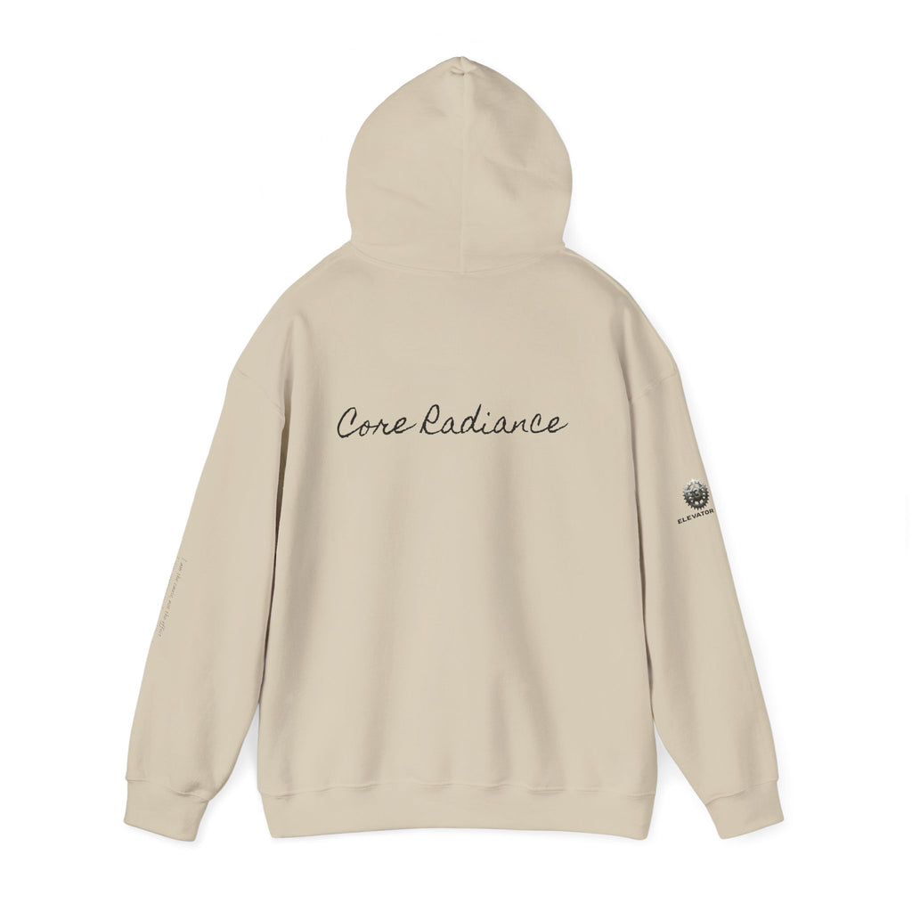 “Core Radiance” Hoodie-  Sleeve Print Affirmation