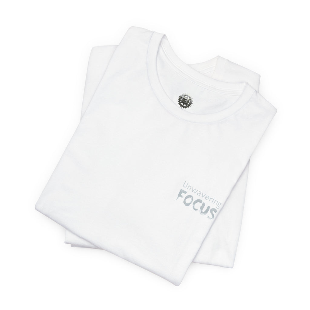 Unwavering Focus Tee — Affirmation Sleeve Graphic T-Shirt