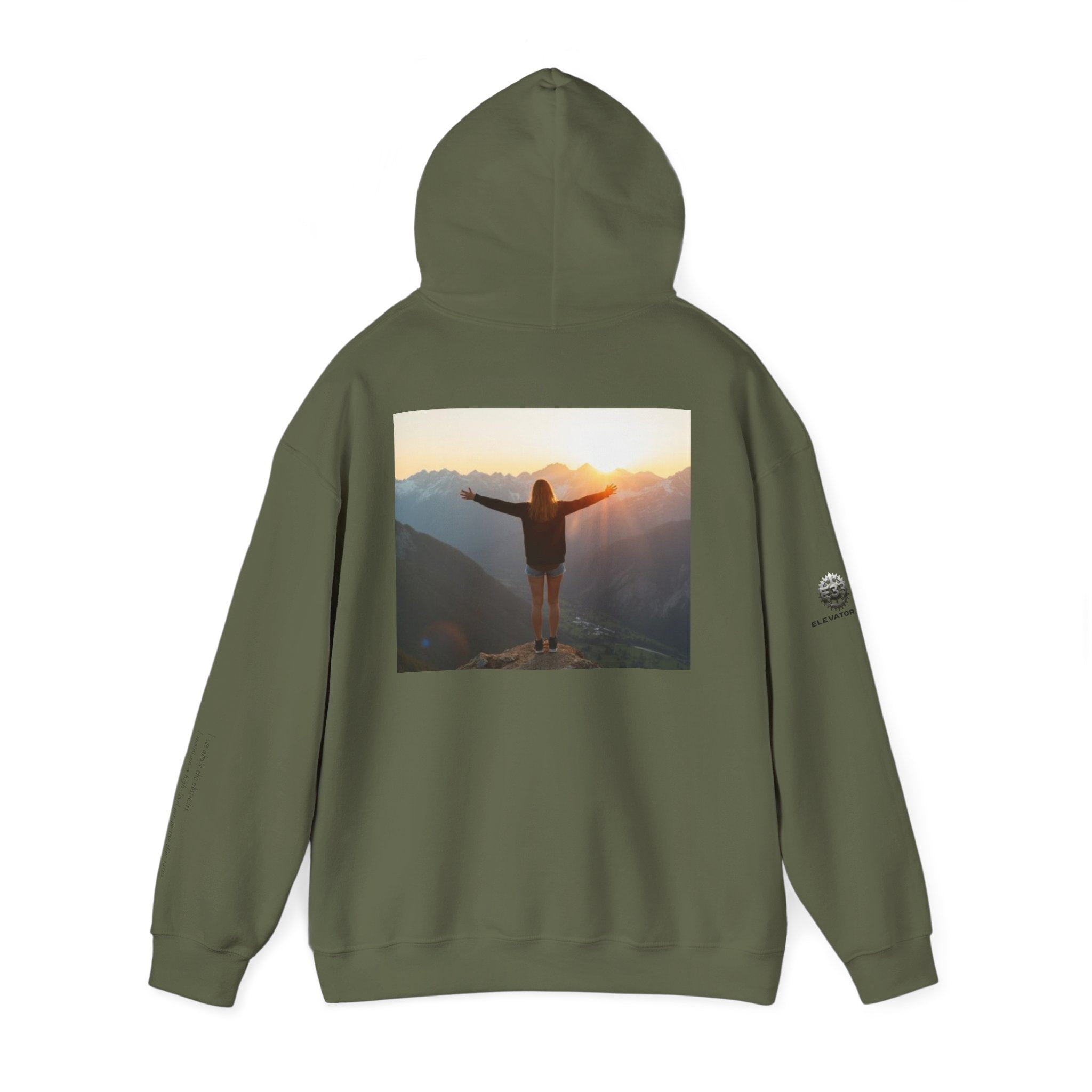 “View Point” Hoodie- Sleeve Print Affirmation