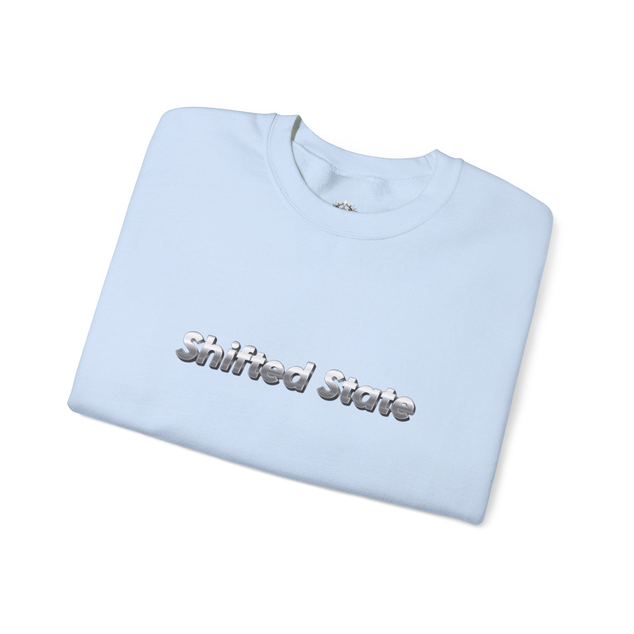 “Shifted State” Crewneck Sweatshirt- Sleeve Print Affirmation
