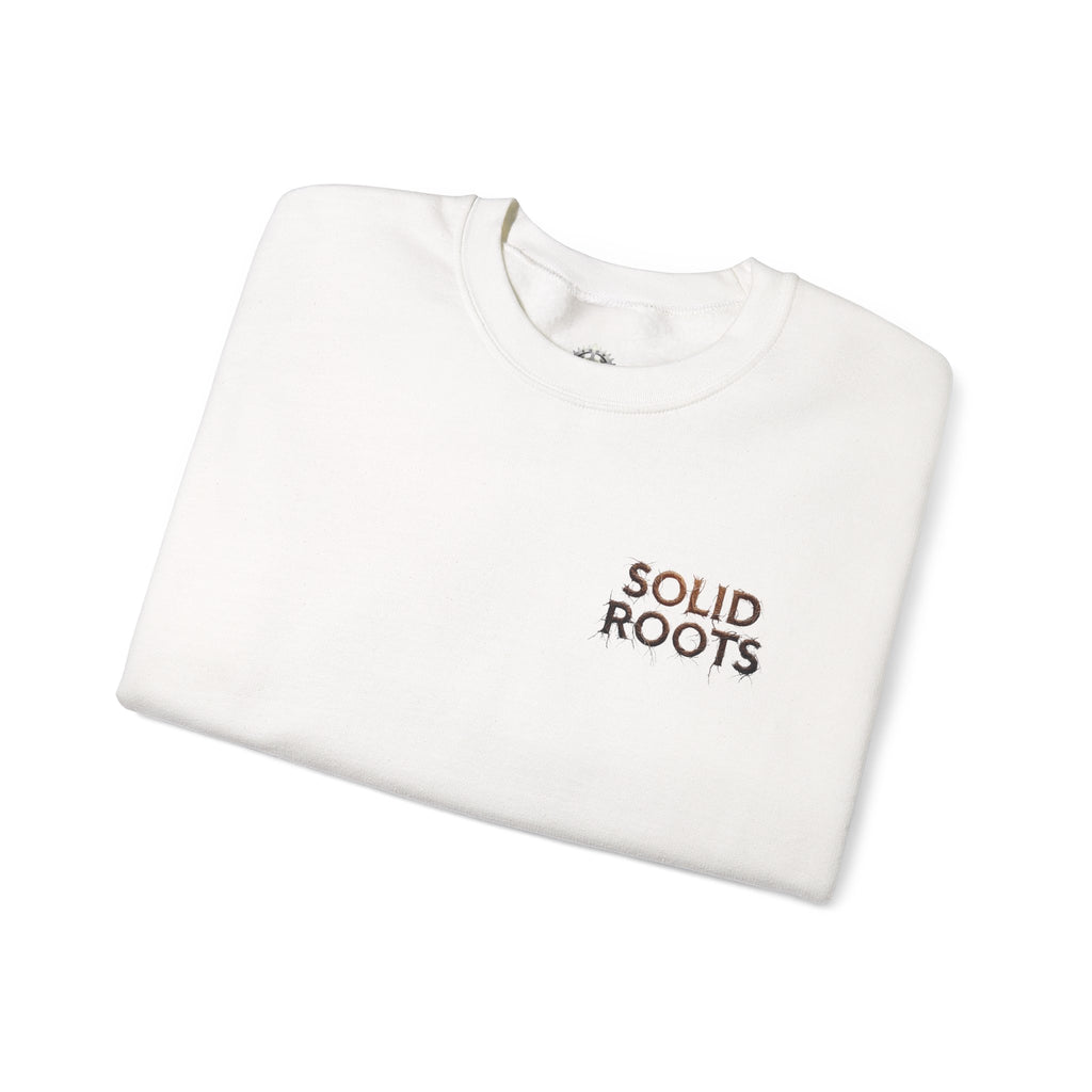 "Solid Roots" Crewneck - Heavyweight Sleeve Print Sweatshirt