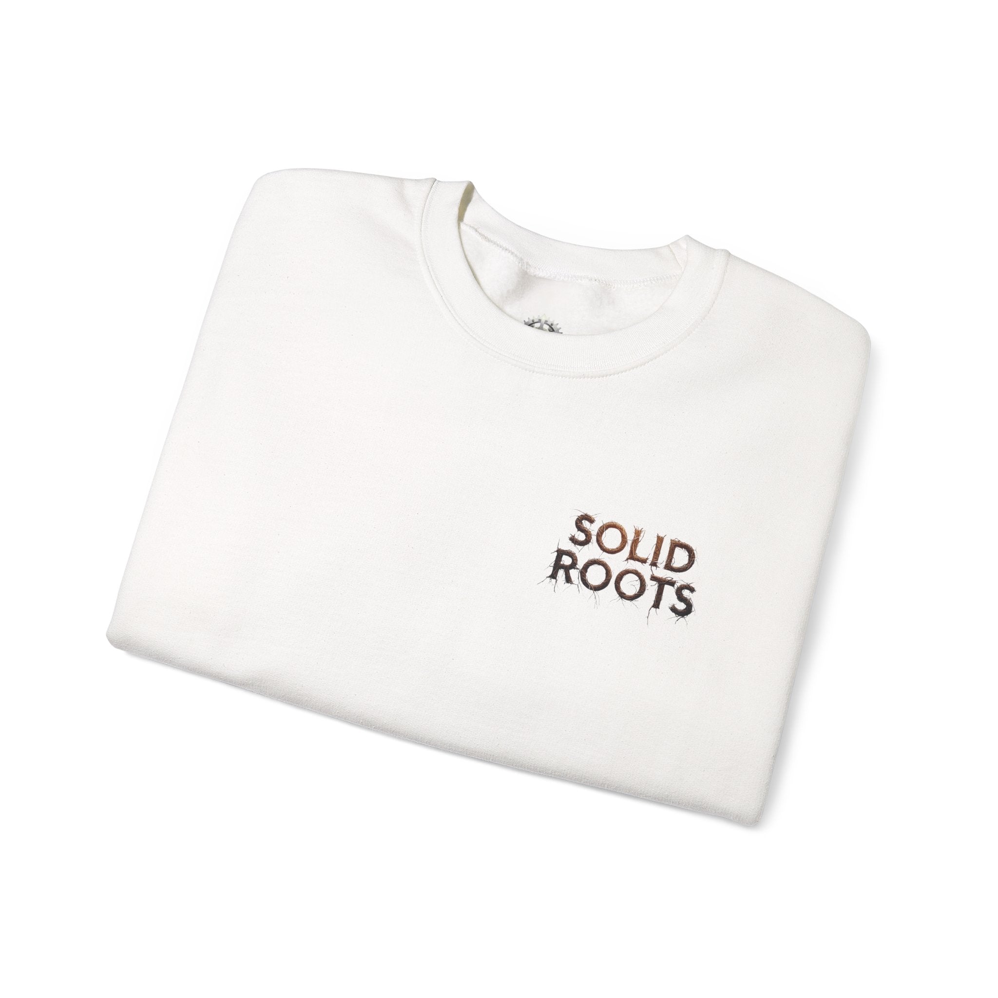 "Solid Roots" Crewneck - Heavyweight Sleeve Print Sweatshirt
