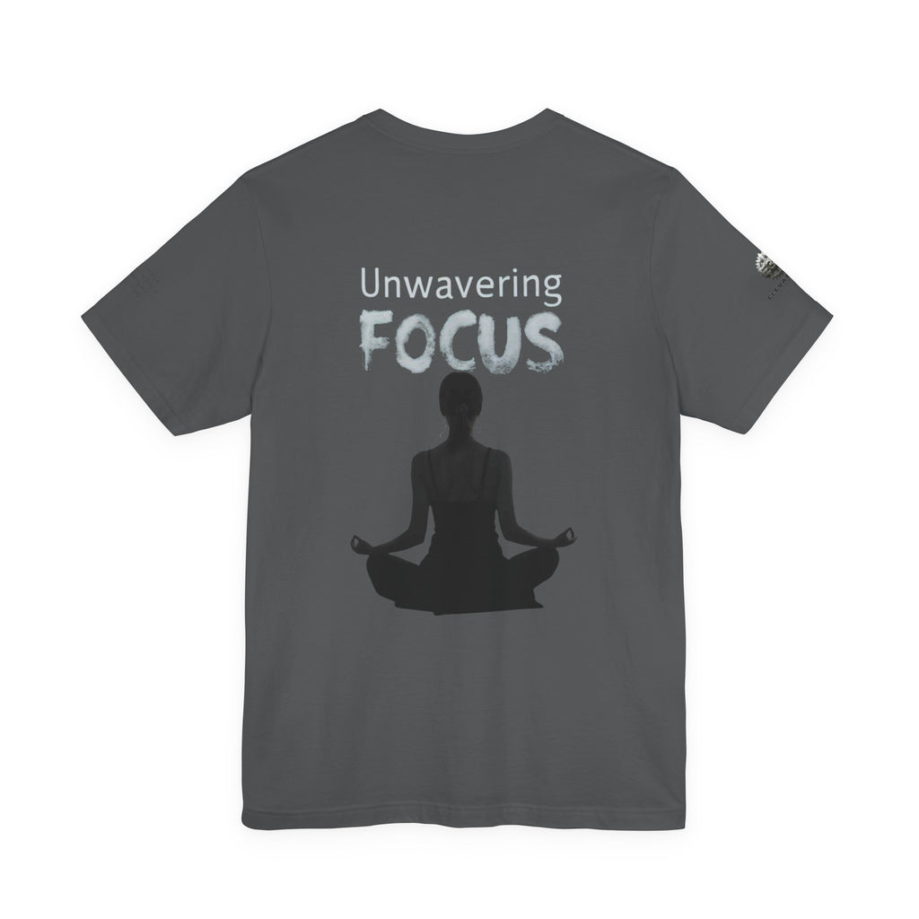 Unwavering Focus Tee — Affirmation Sleeve Graphic T-Shirt