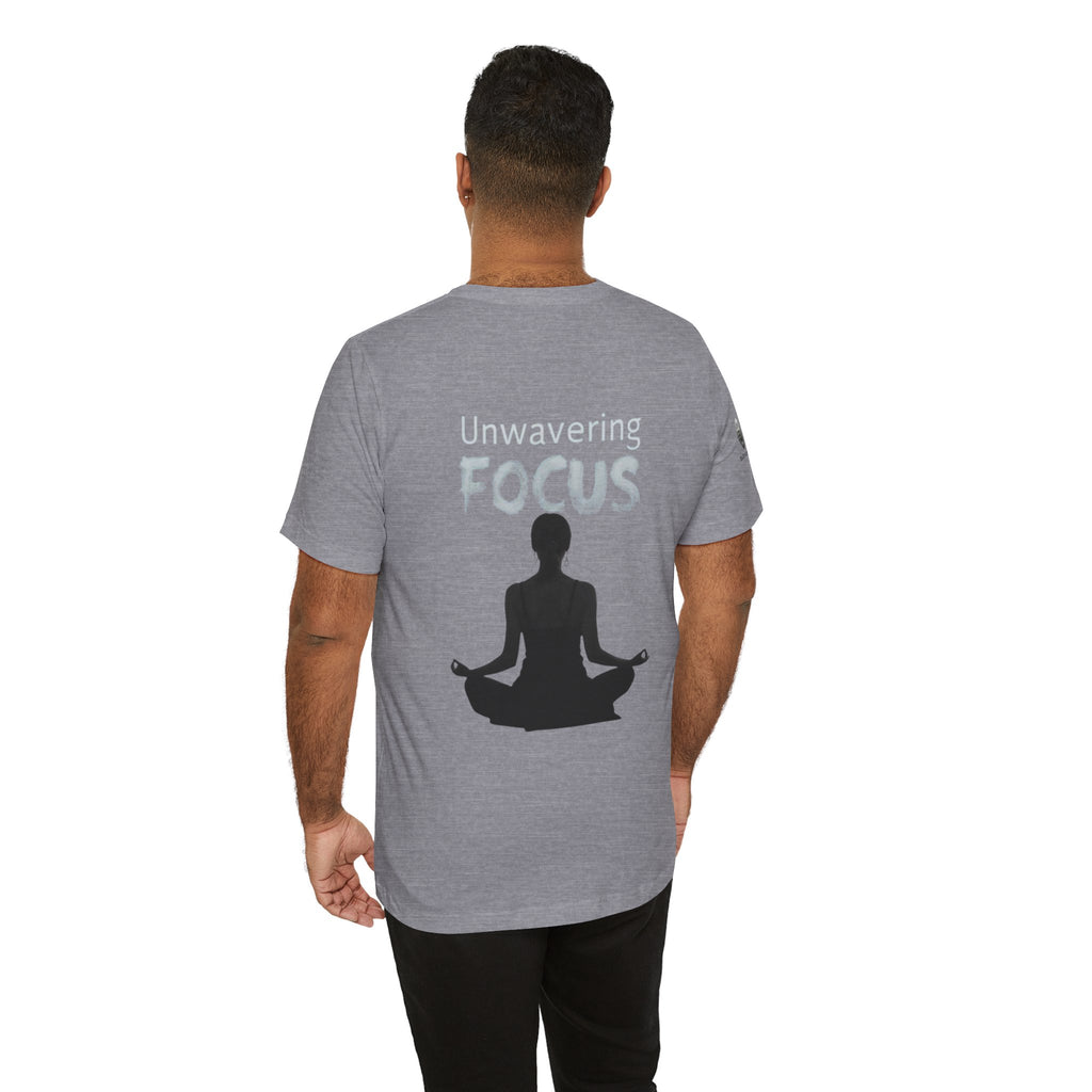 Unwavering Focus Tee — Affirmation Sleeve Graphic T-Shirt