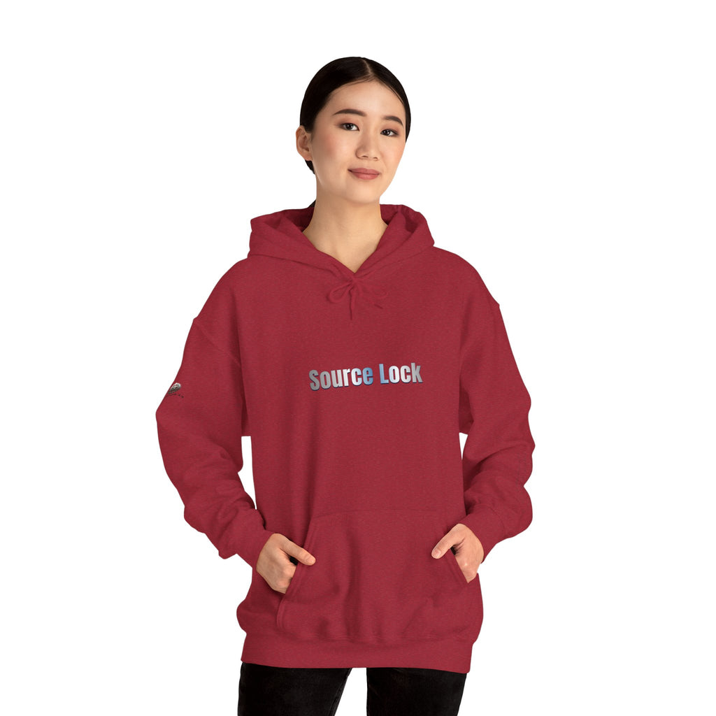 “Source Lock” Hoodie Sweatshirt- Sleeve Print Affirmation
