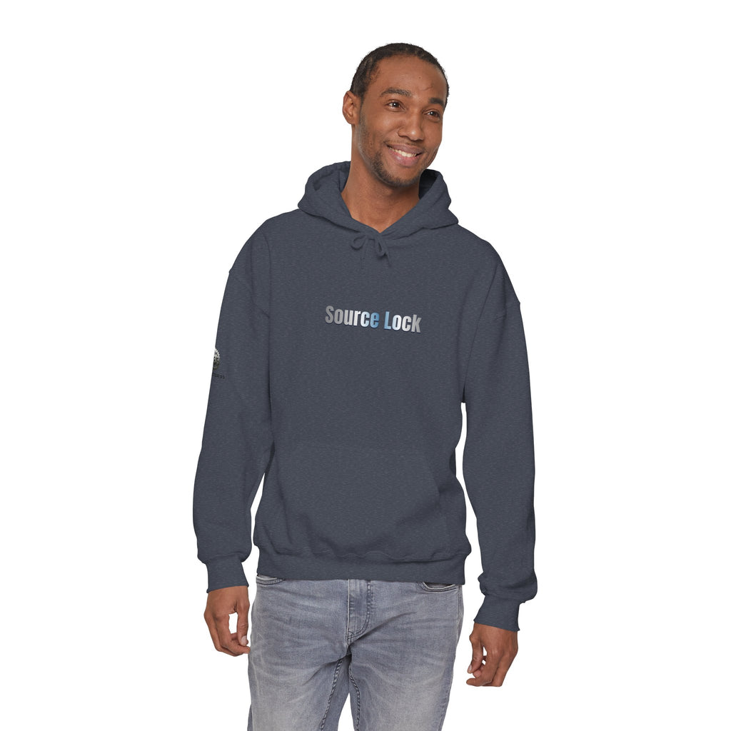 “Source Lock” Hoodie Sweatshirt- Sleeve Print Affirmation