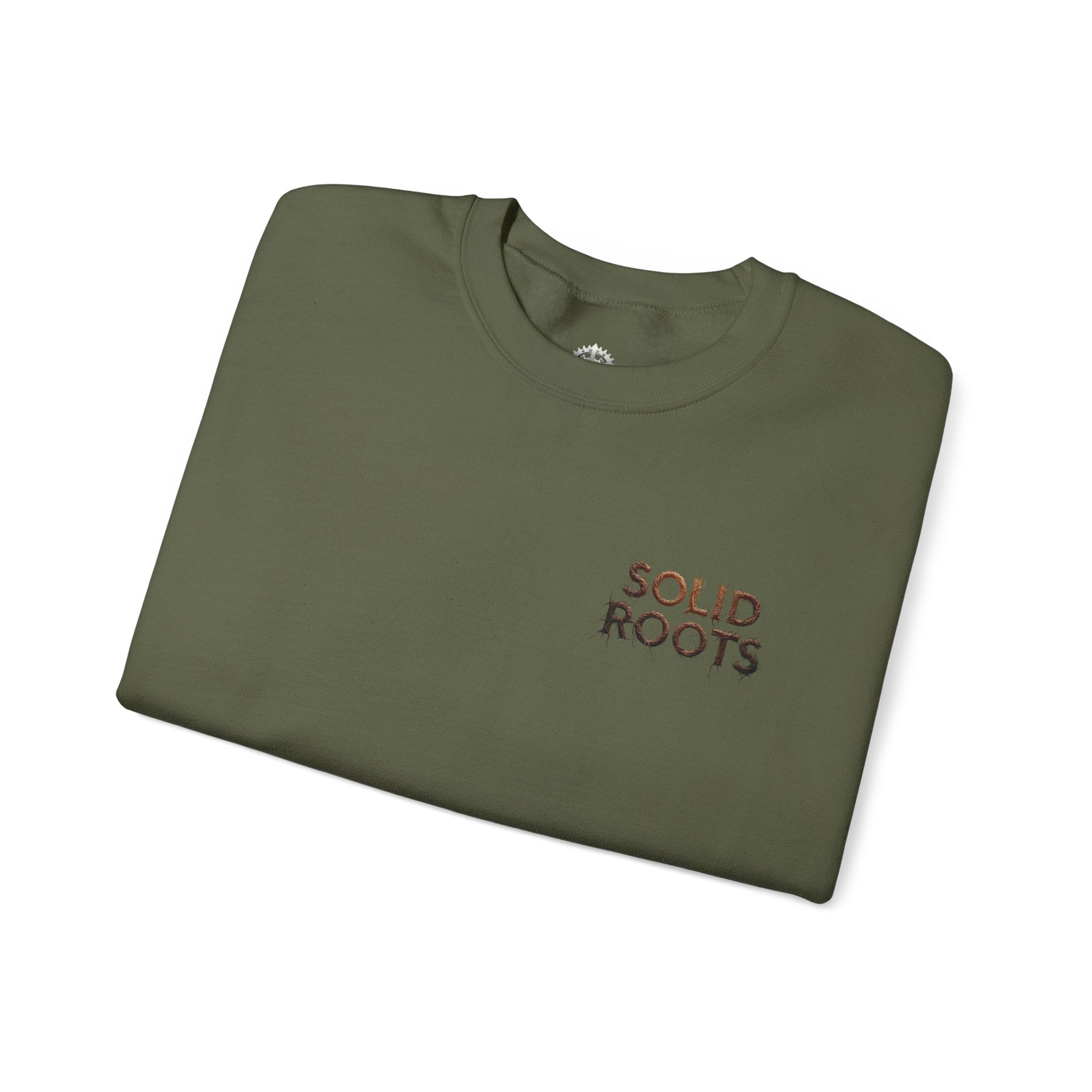 "Solid Roots" Crewneck - Heavyweight Sleeve Print Sweatshirt