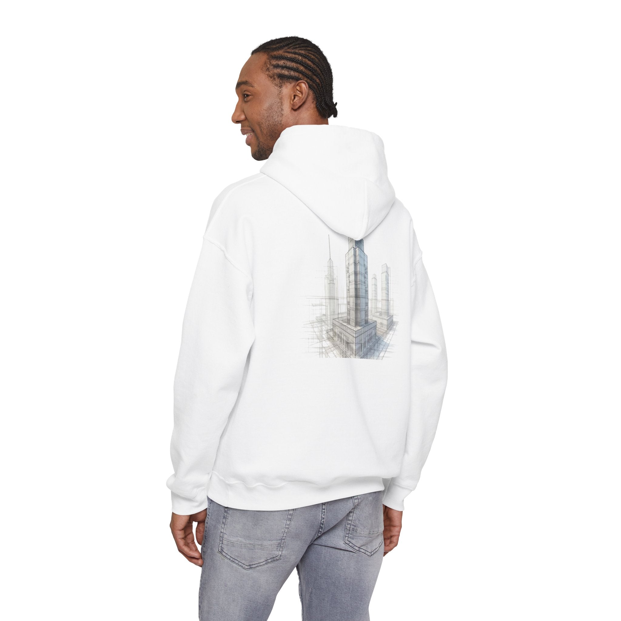 "Inner Architect" Hoodie Sweatshirt- Sleeve Printed Affirmation