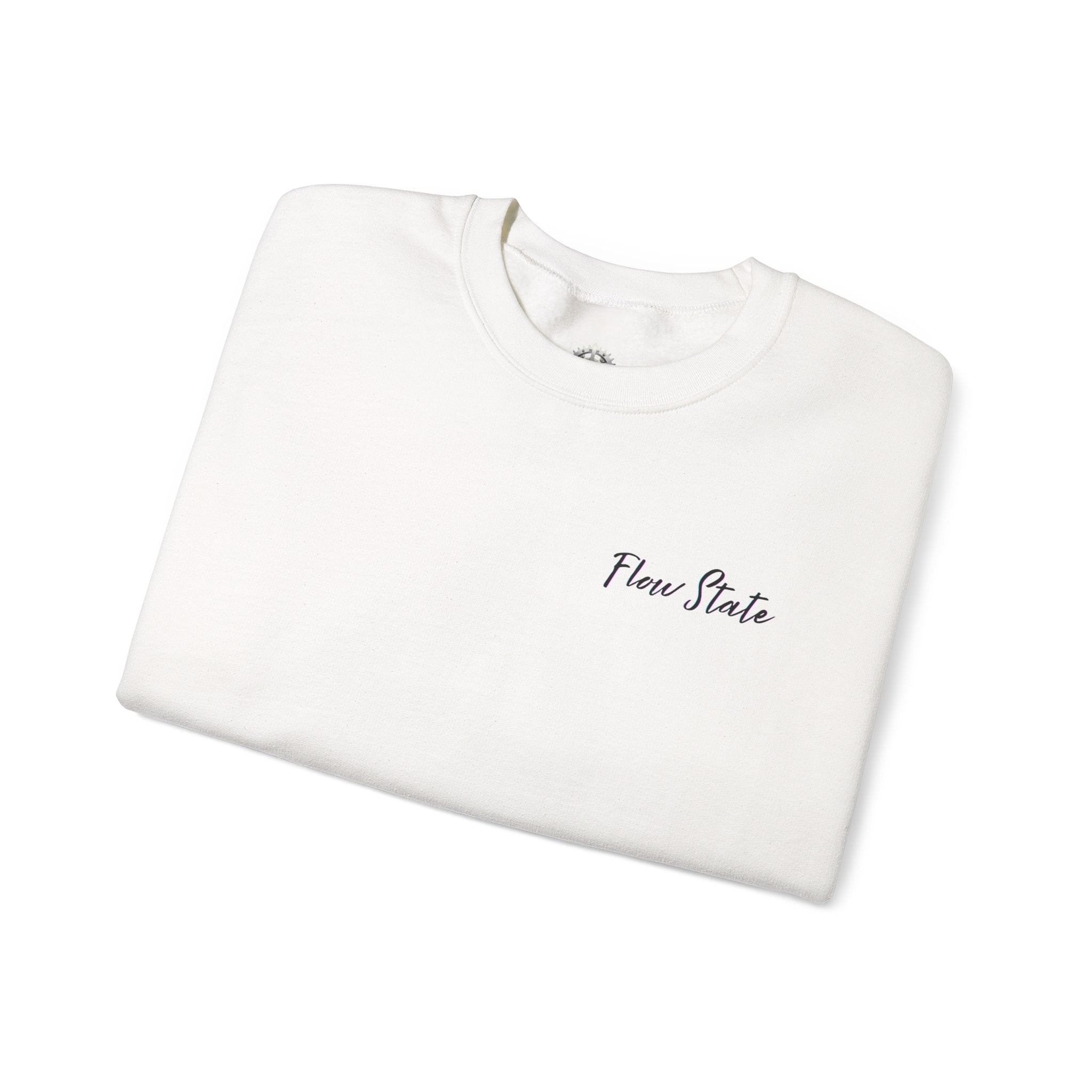 “Flow State” Crewneck Sweatshirt- Sleeve Print Affirmation