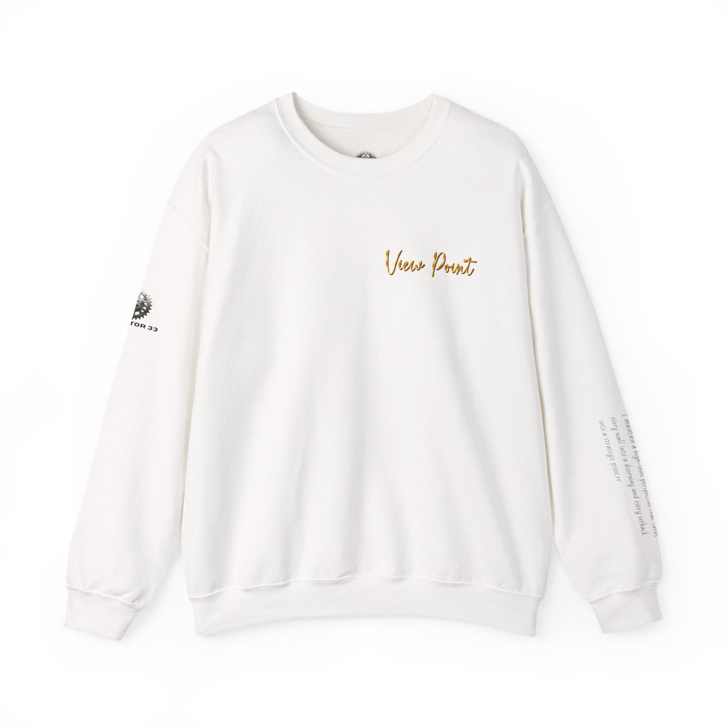 "View Point" Crewneck - Heavyweight Sleeve Print Sweatshirt