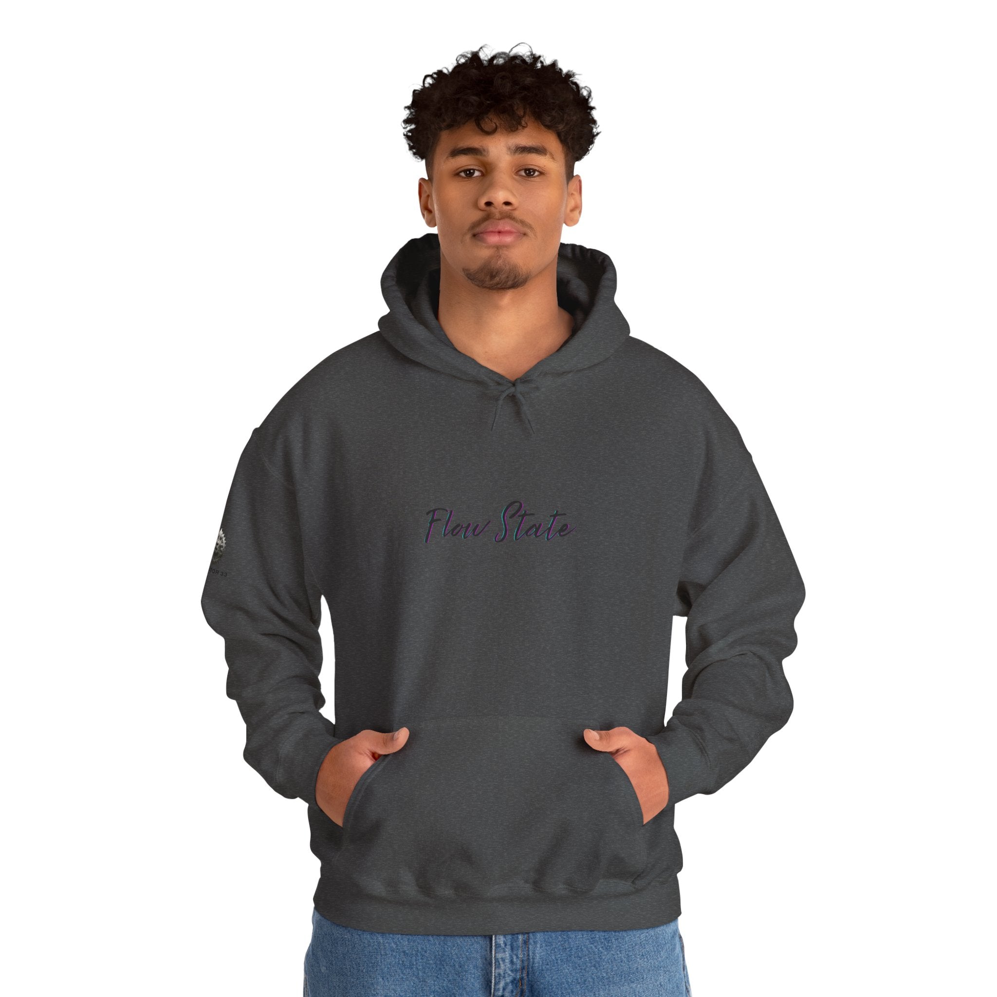“Flow State” Hoodie- Sleeve Printed Affirmation