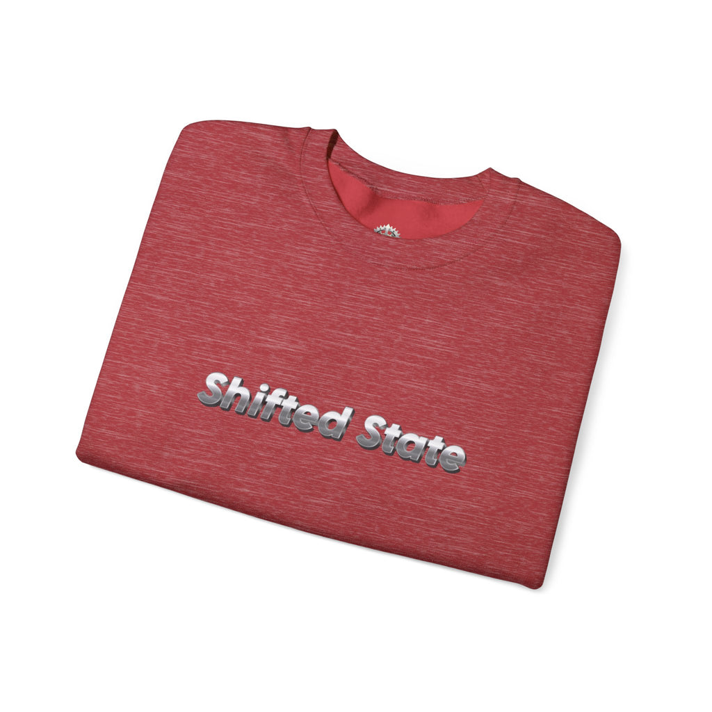 “Shifted State” Crewneck Sweatshirt- Sleeve Print Affirmation