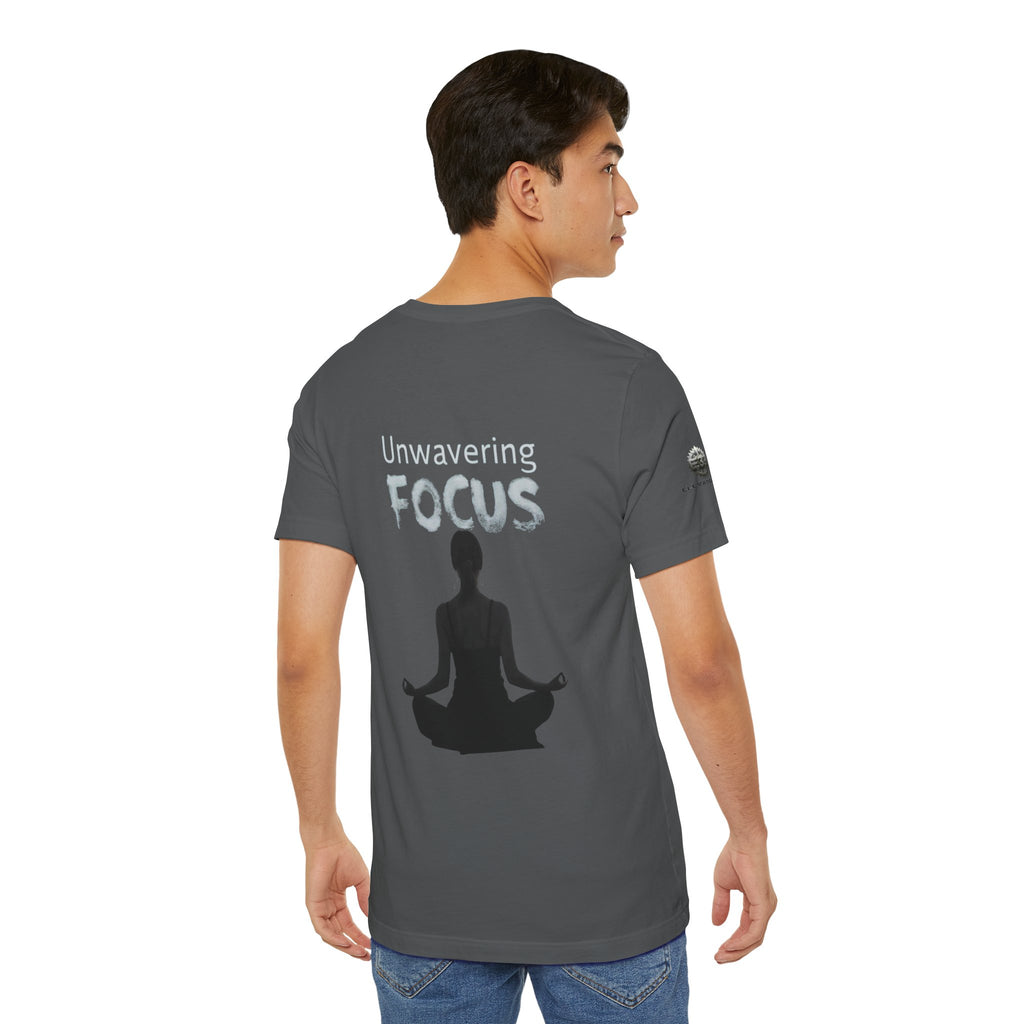 Unwavering Focus Tee — Affirmation Sleeve Graphic T-Shirt