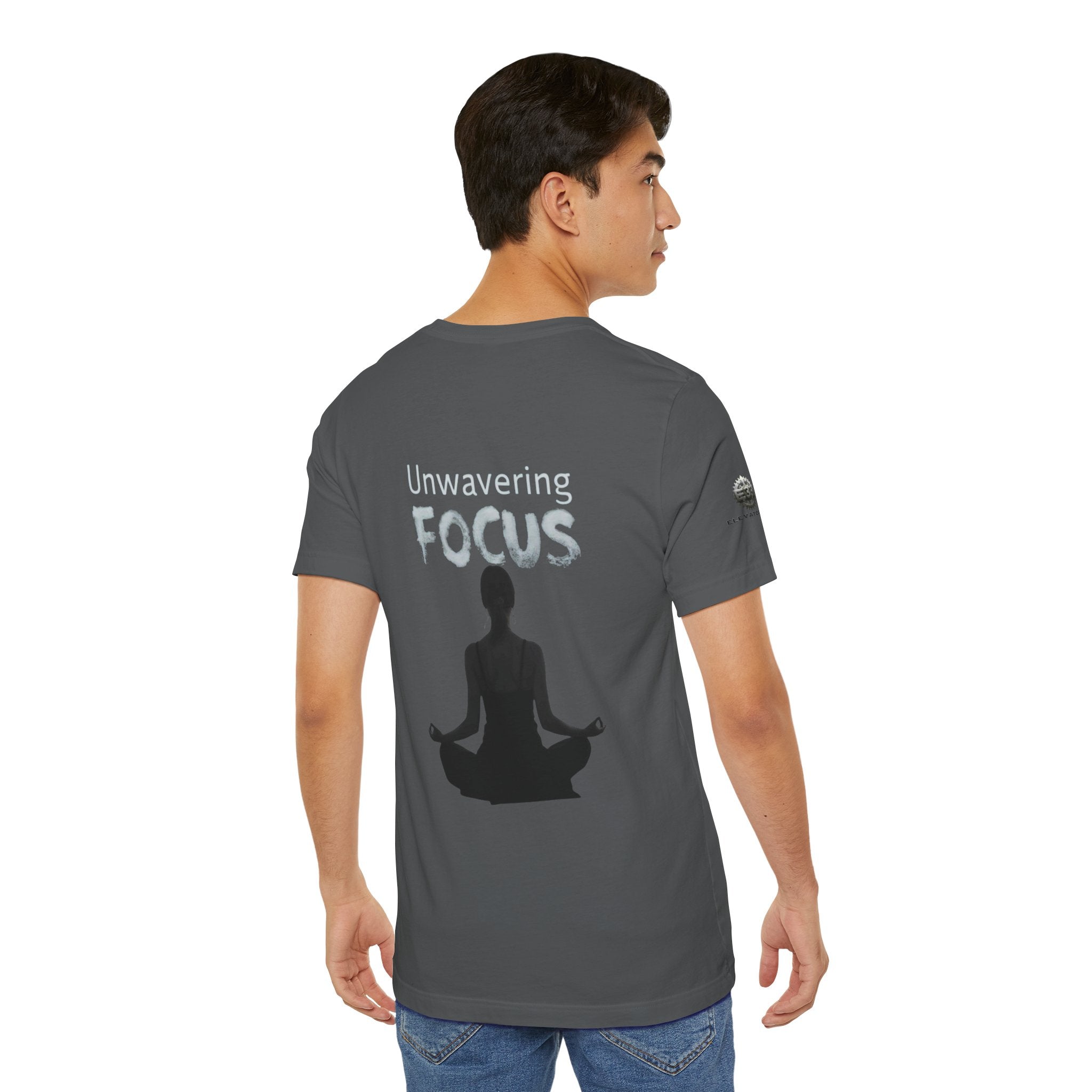 Unwavering Focus Tee — Affirmation Sleeve Graphic T-Shirt