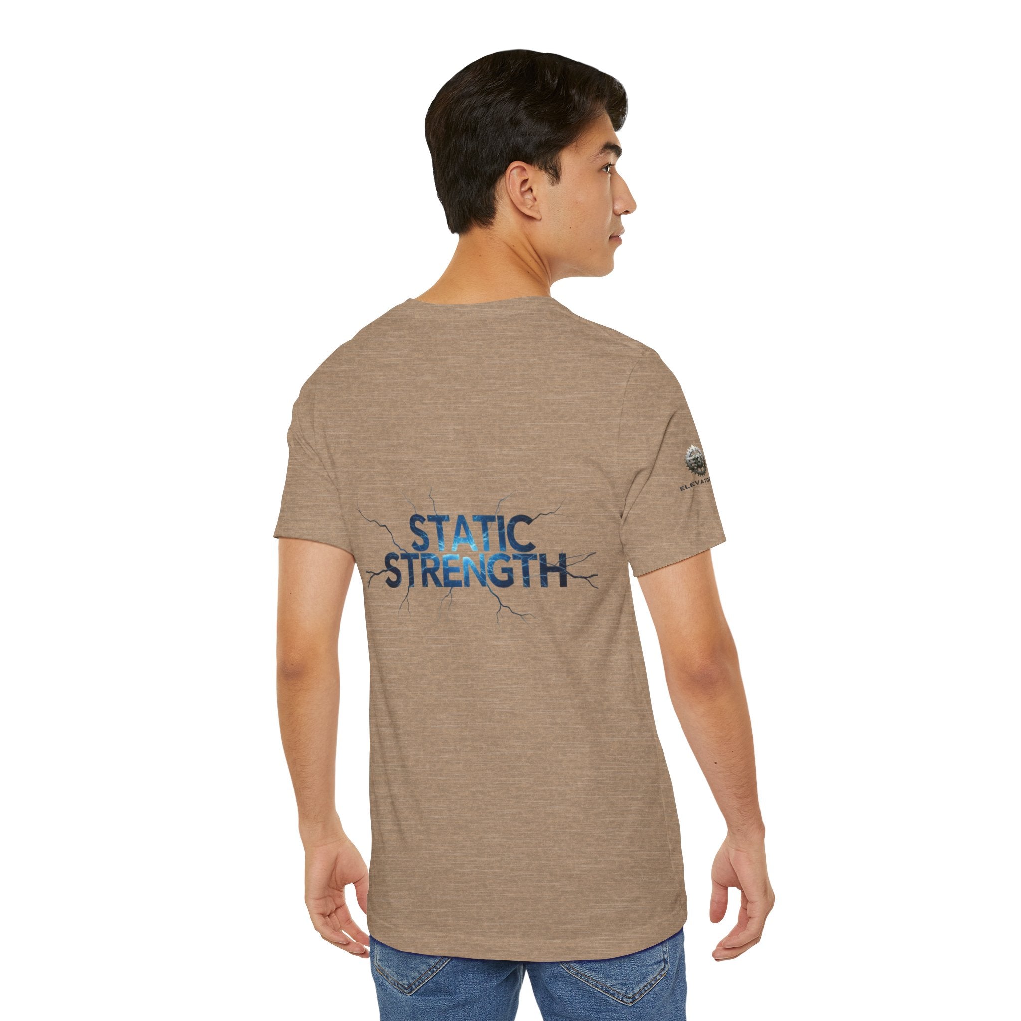 Static Strength T-Shirt — 'In the chaos, I am unmoving' Motivational Tee