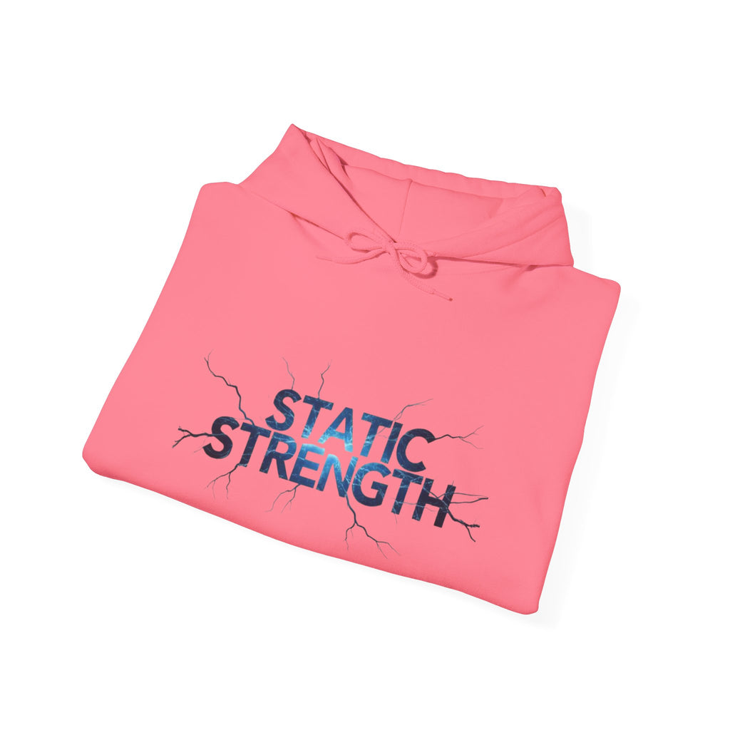 “Static Strength” Hoodie Sweatshirt- Sleeve Print Affirmation