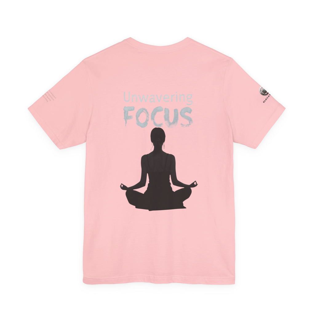 Unwavering Focus Tee — Affirmation Sleeve Graphic T-Shirt