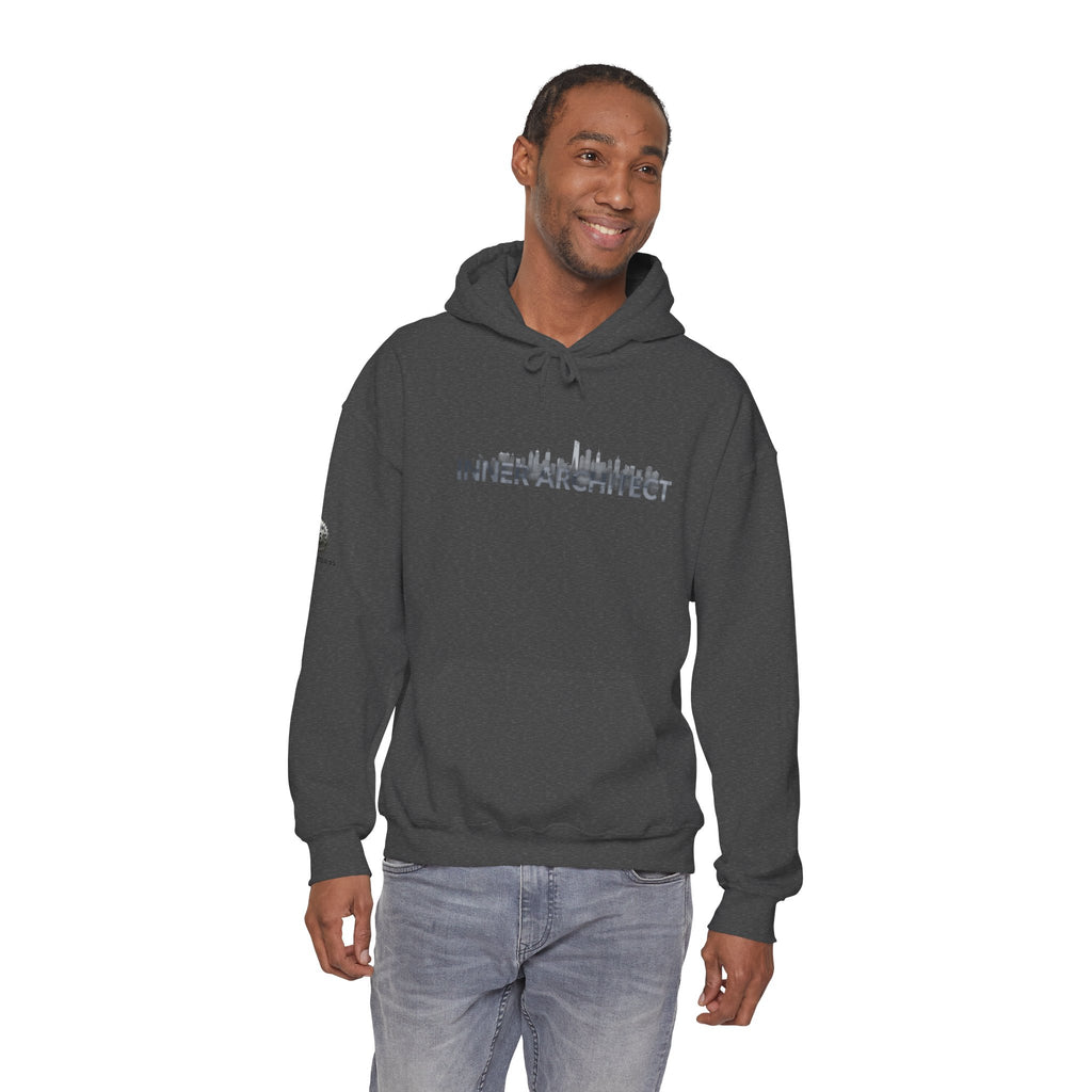 "Inner Architect" Hoodie Sweatshirt- Sleeve Printed Affirmation