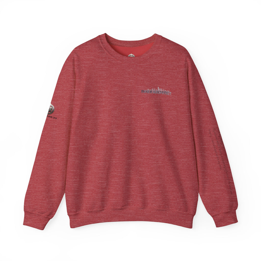 "Inner Architect" Crewneck Sweatshirt- Sleeve Printed Affirmation