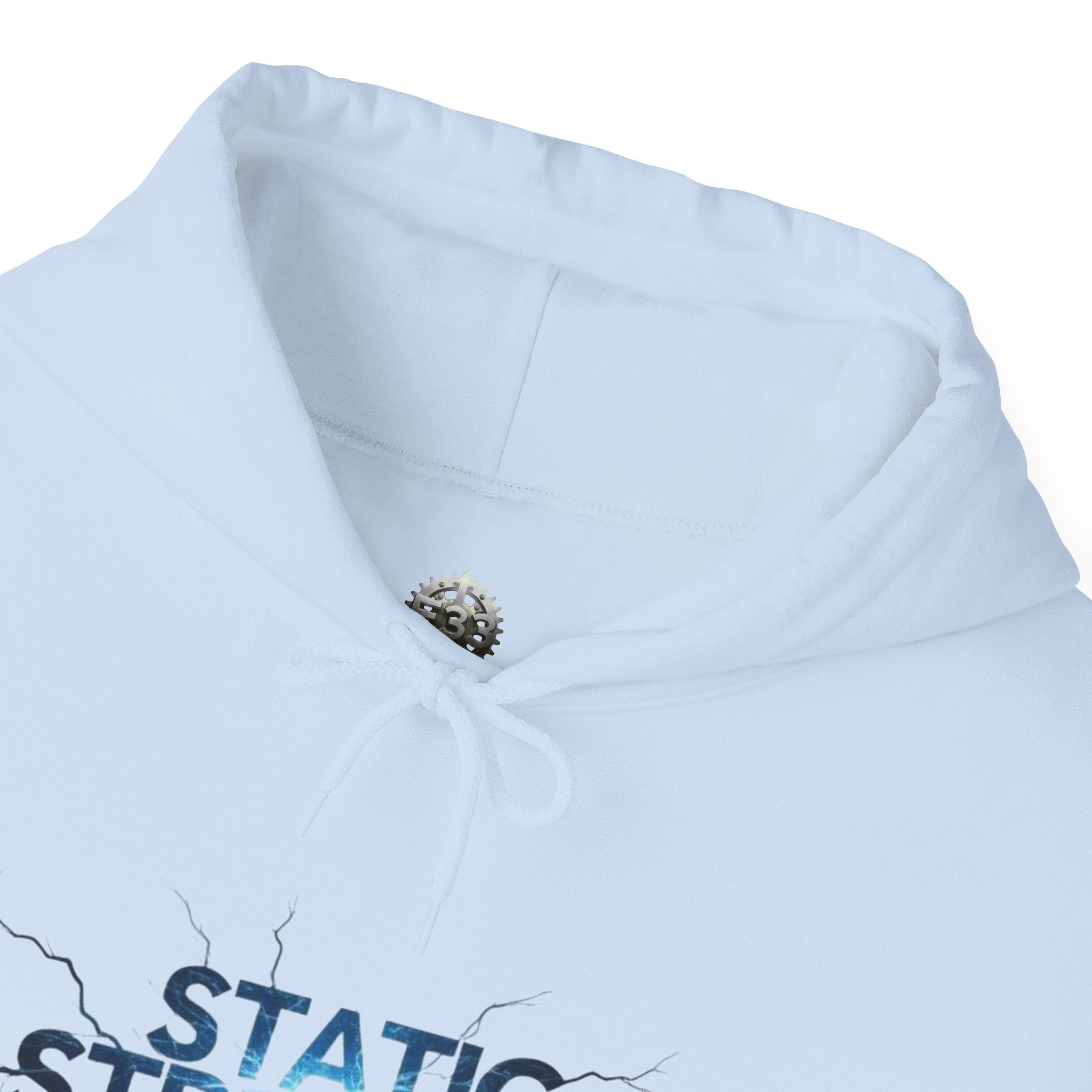 “Static Strength” Hoodie Sweatshirt- Sleeve Print Affirmation