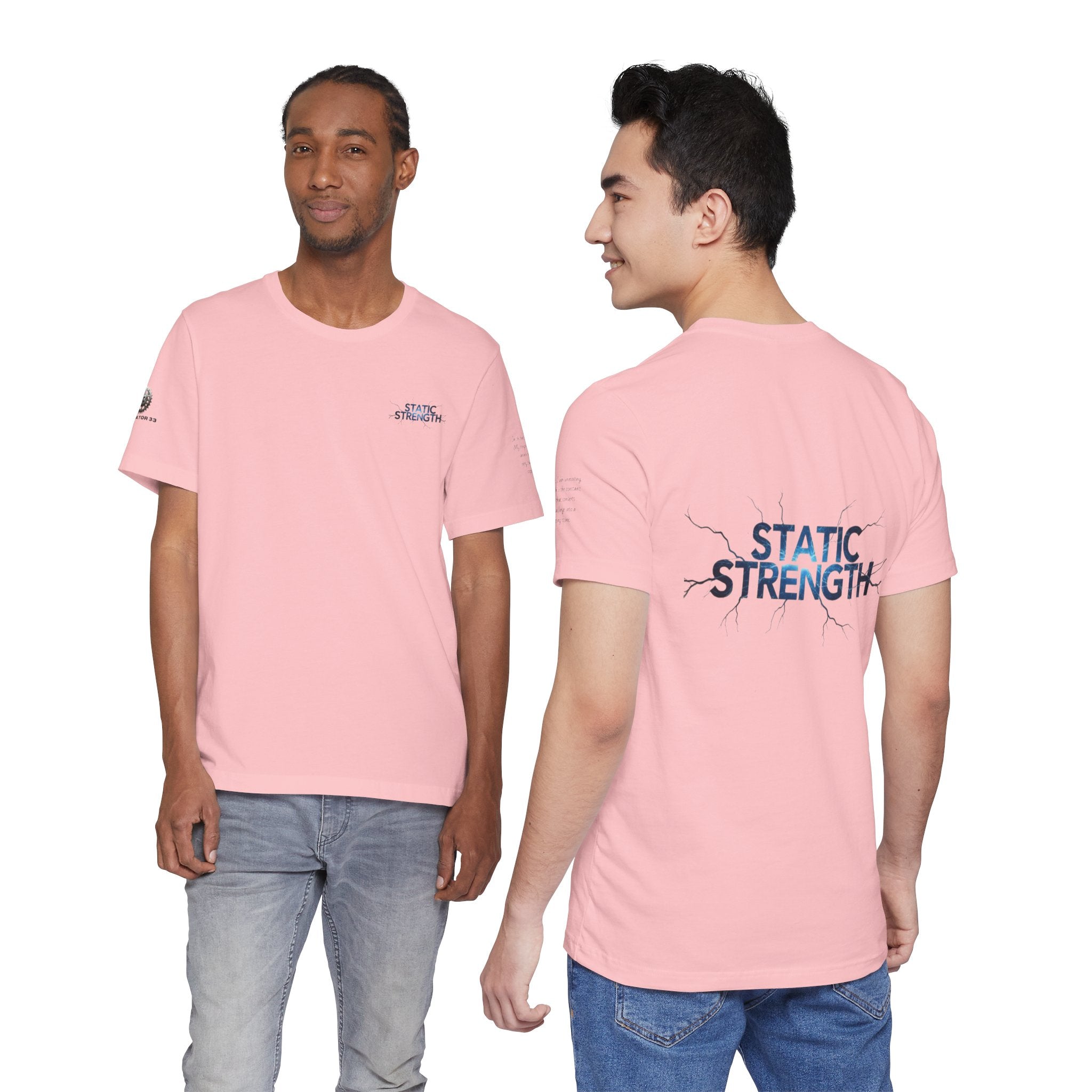 Static Strength T-Shirt — 'In the chaos, I am unmoving' Motivational Tee