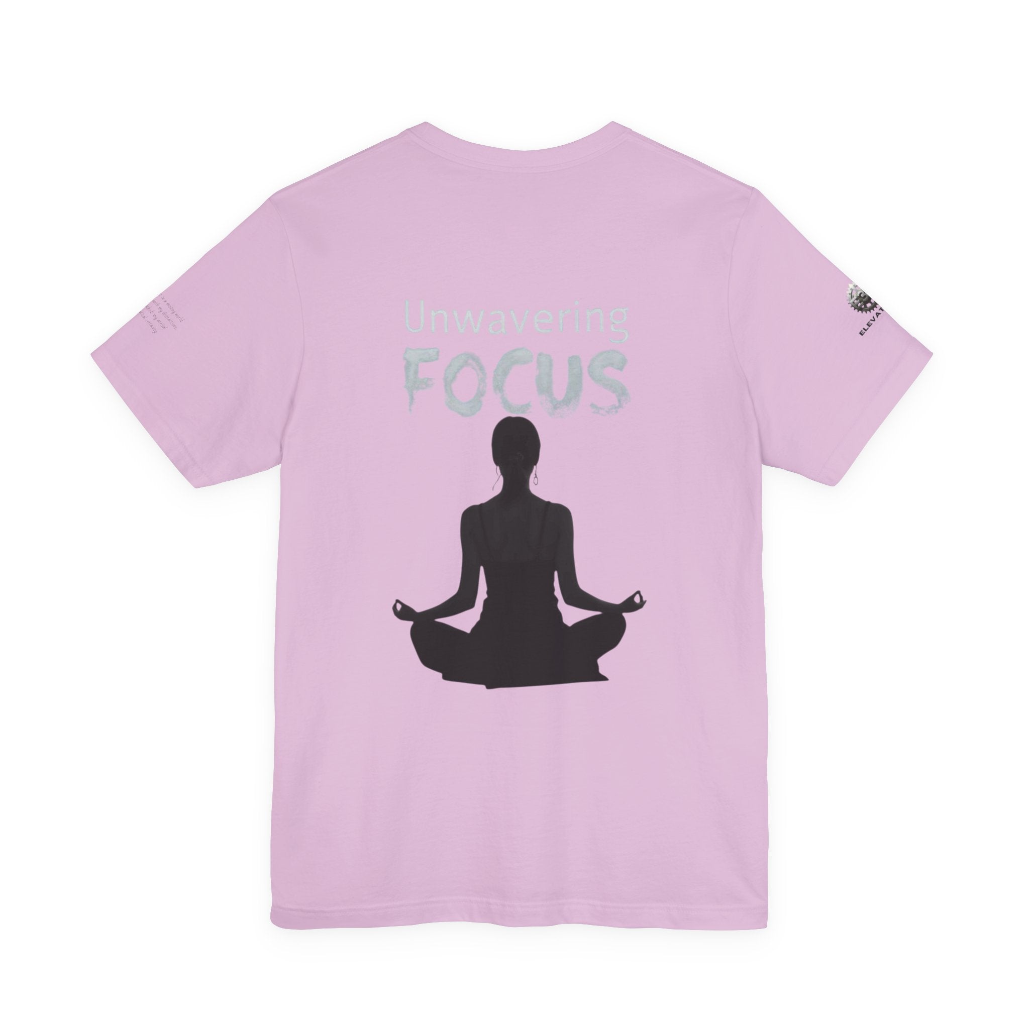 Unwavering Focus Tee — Affirmation Sleeve Graphic T-Shirt