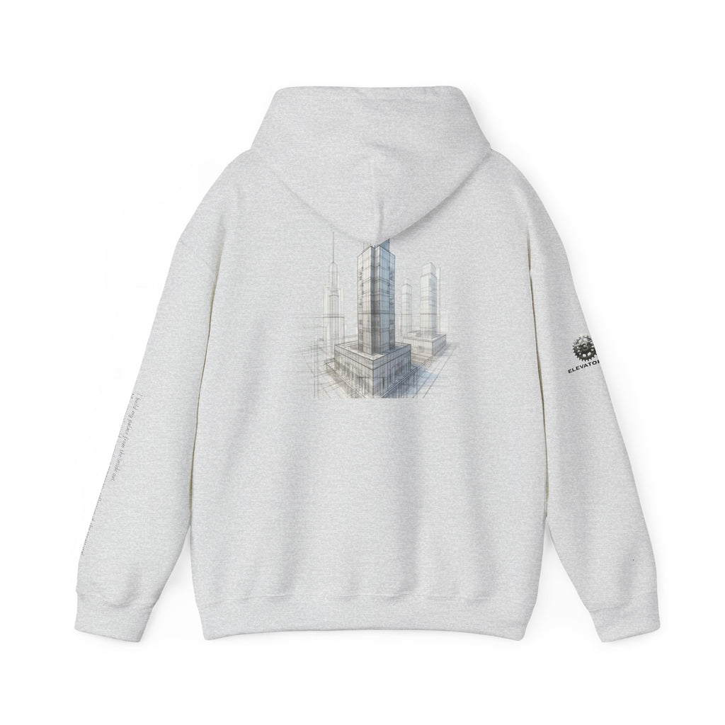 "Inner Architect" Hoodie Sweatshirt- Sleeve Printed Affirmation