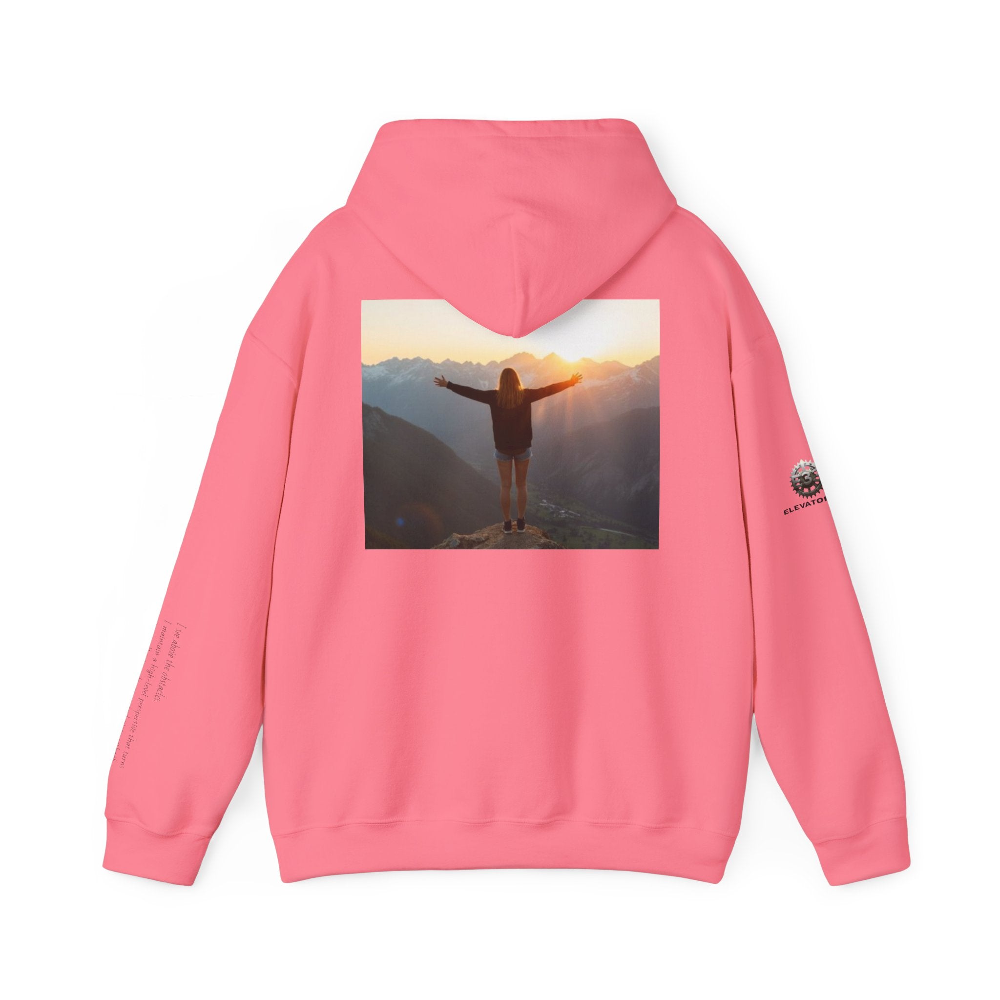 “View Point” Hoodie- Sleeve Print Affirmation