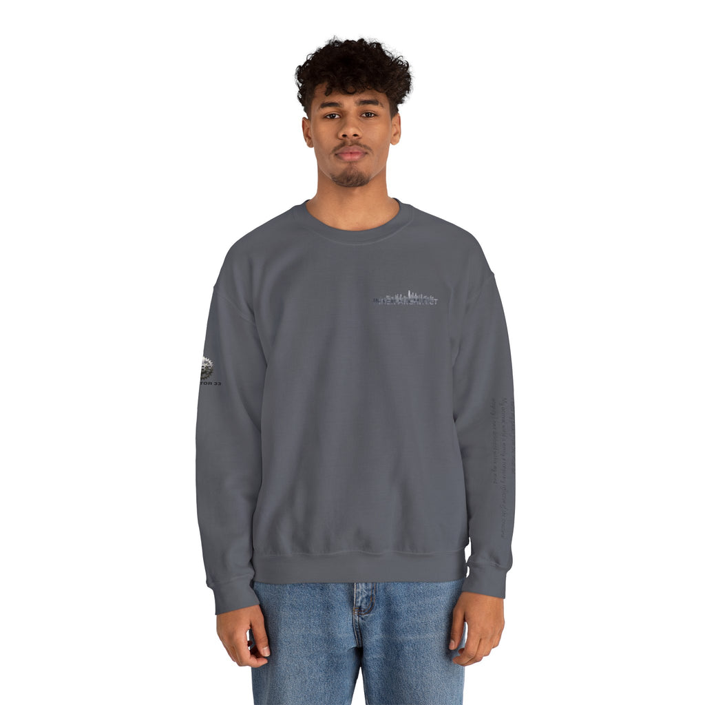 "Inner Architect" Crewneck Sweatshirt- Sleeve Printed Affirmation