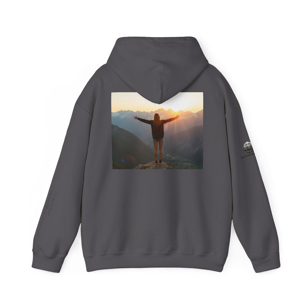 “View Point” Hoodie- Sleeve Print Affirmation