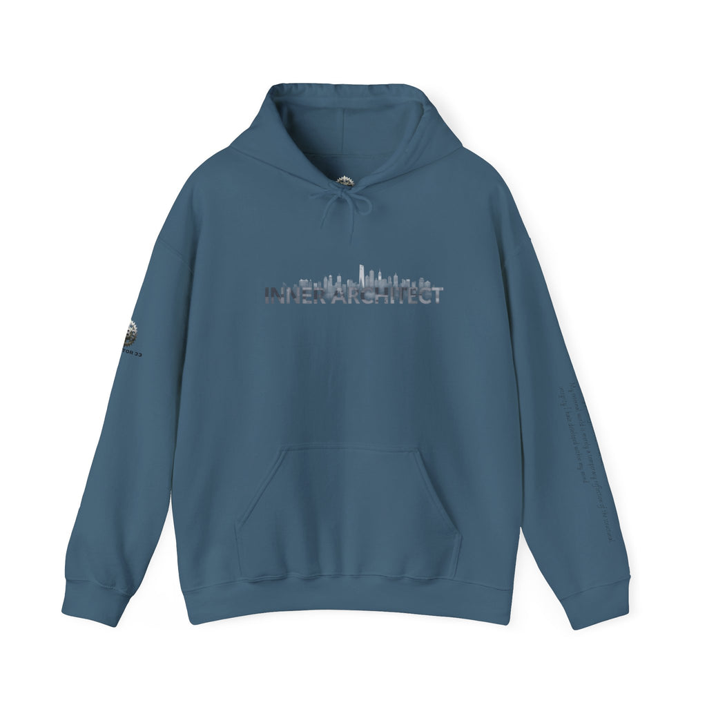 "Inner Architect" Hoodie Sweatshirt- Sleeve Printed Affirmation