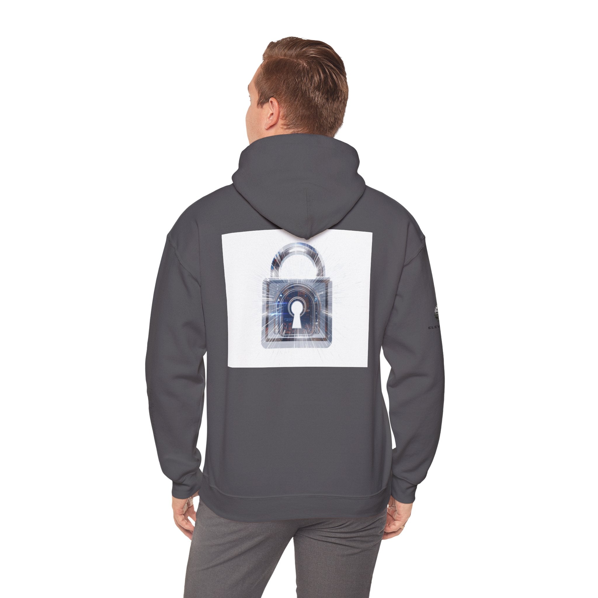 “Source Lock” Hoodie Sweatshirt- Sleeve Print Affirmation