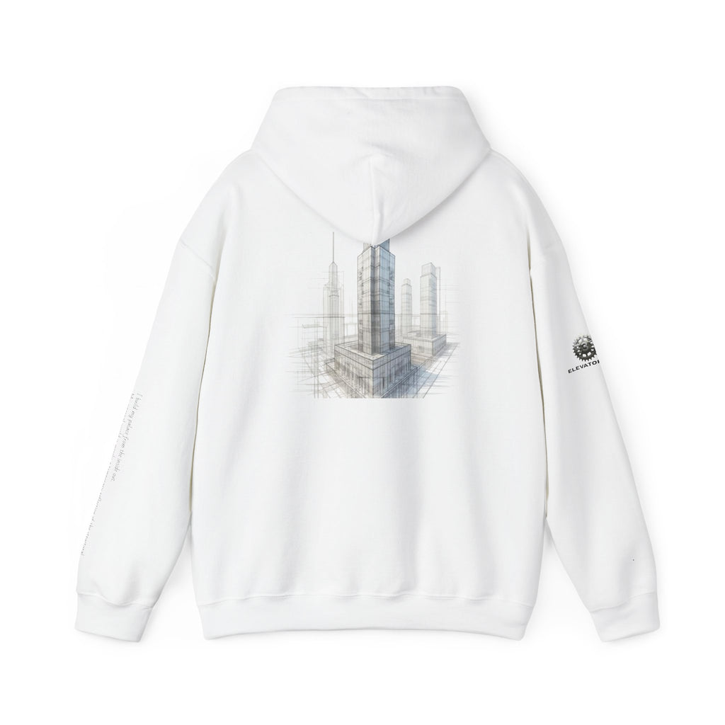 "Inner Architect" Hoodie Sweatshirt- Sleeve Printed Affirmation