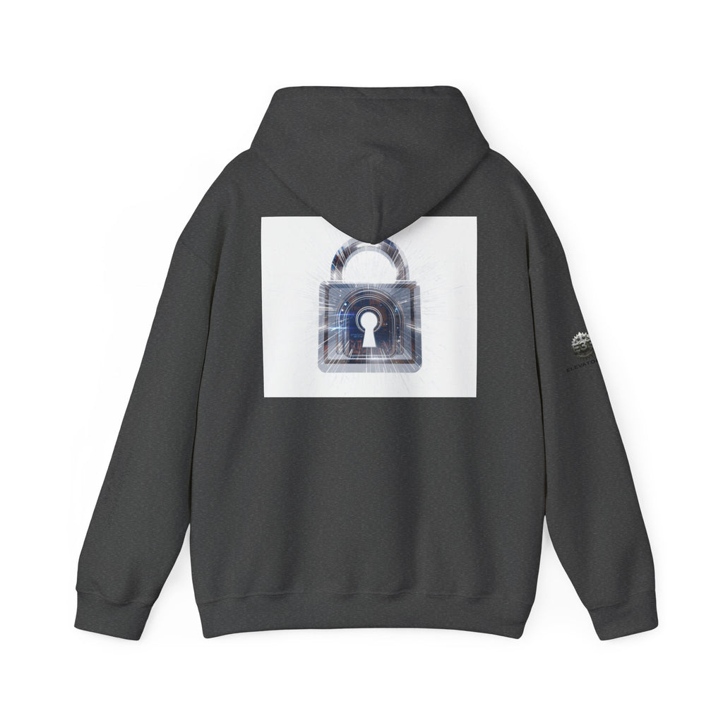 “Source Lock” Hoodie Sweatshirt- Sleeve Print Affirmation