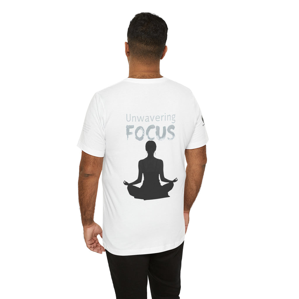 Unwavering Focus Tee — Affirmation Sleeve Graphic T-Shirt