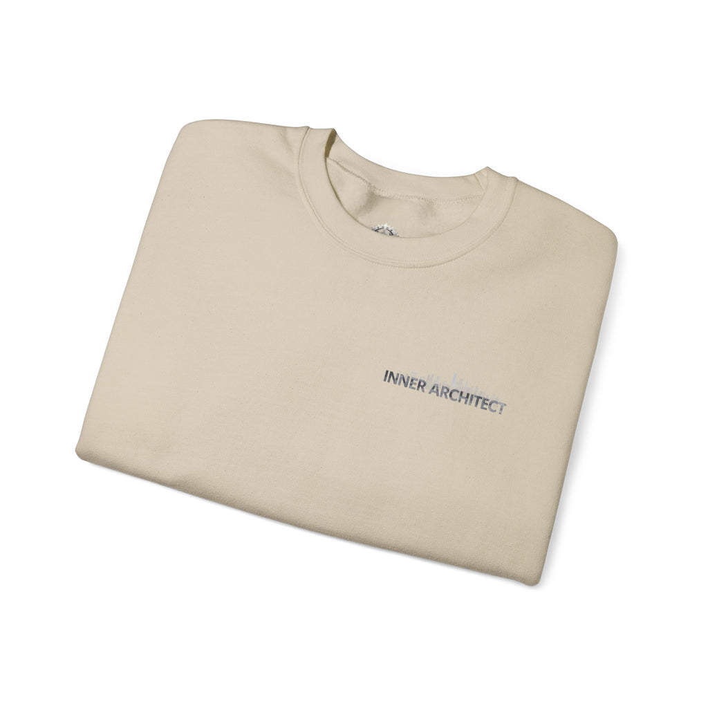 "Inner Architect" Crewneck Sweatshirt- Sleeve Printed Affirmation