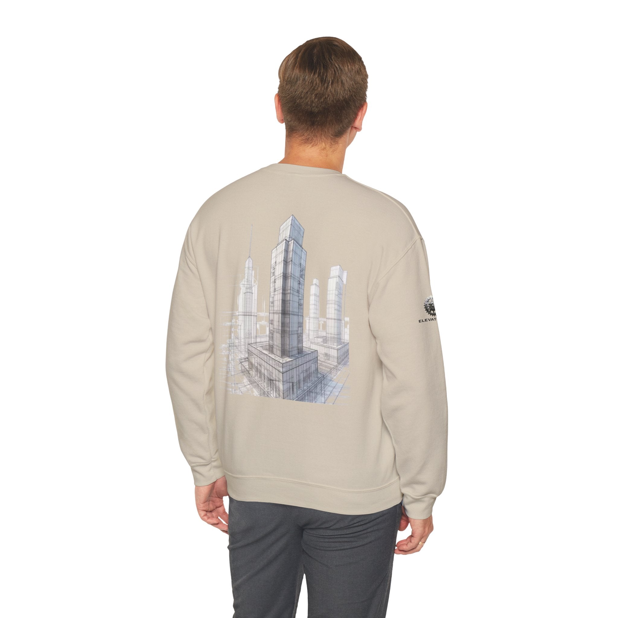 "Inner Architect" Crewneck Sweatshirt- Sleeve Printed Affirmation