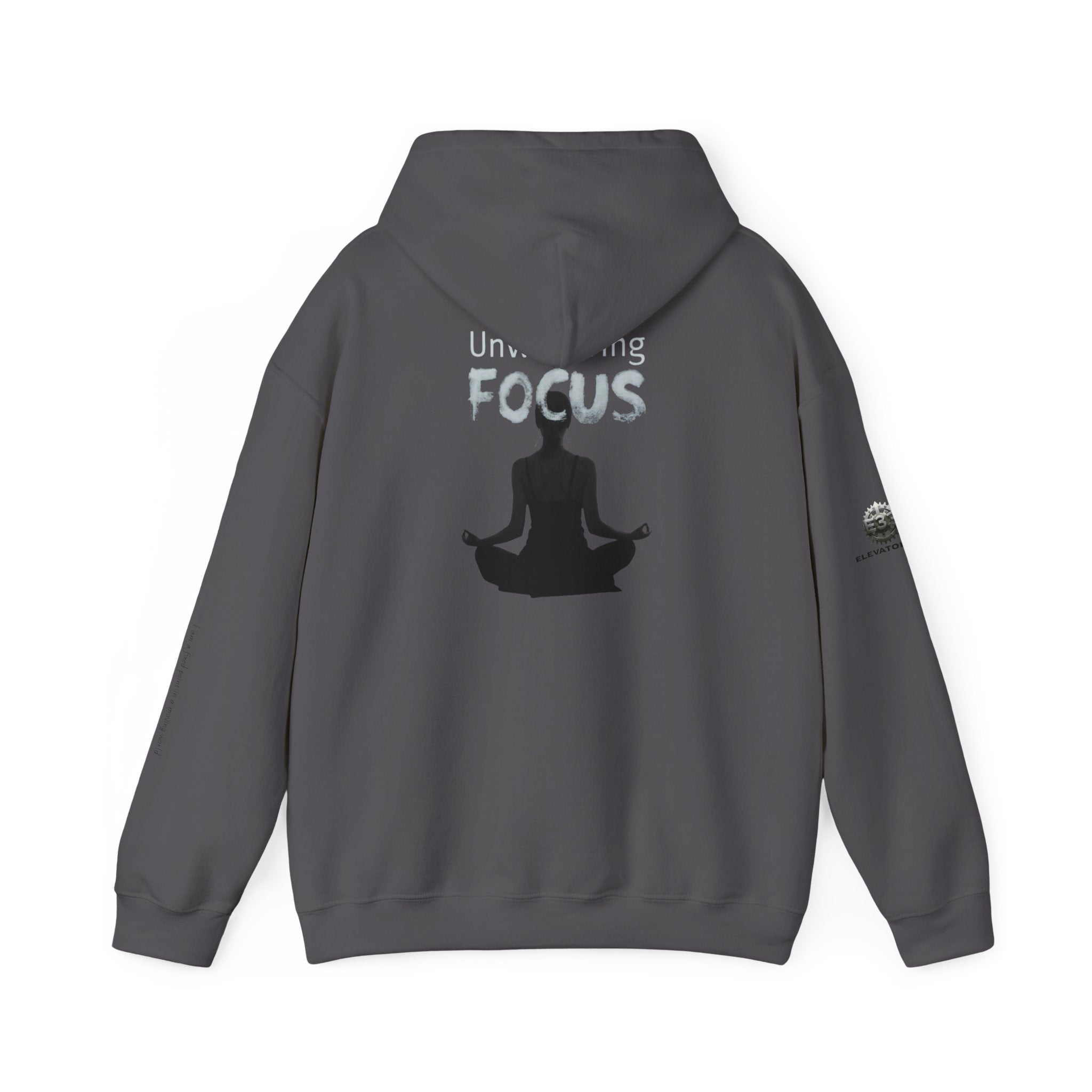 “Unwavering Focus” Hoodie- Sleeve Print Affirmation