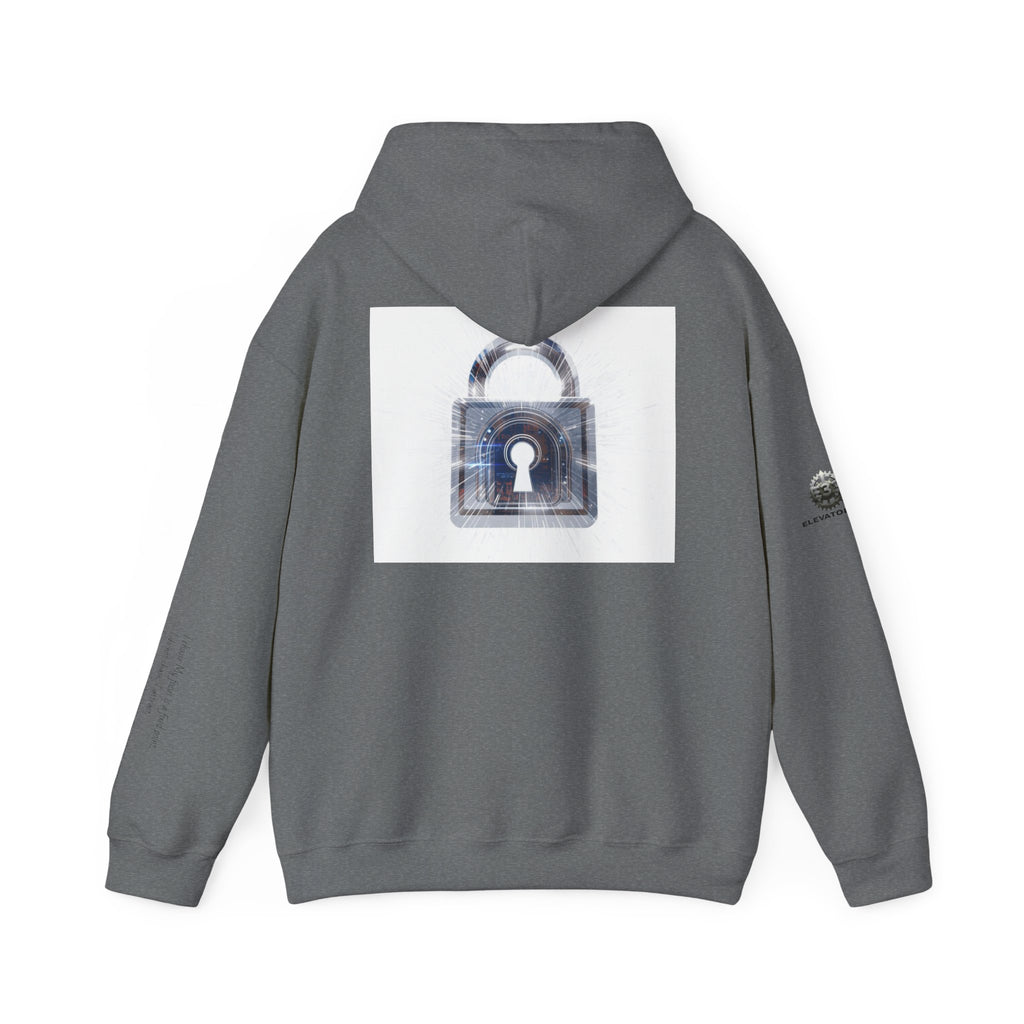 “Source Lock” Hoodie Sweatshirt- Sleeve Print Affirmation