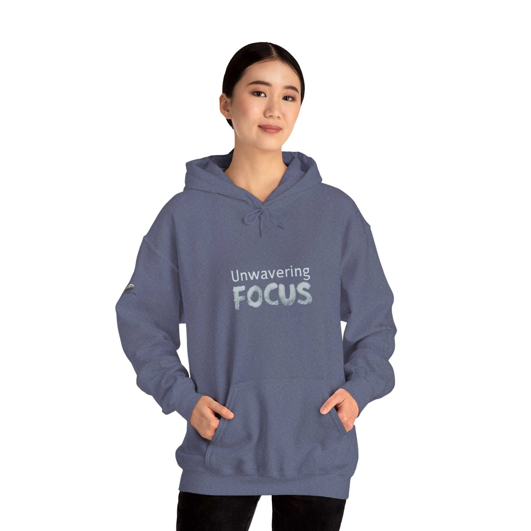 “Unwavering Focus” Hoodie- Sleeve Print Affirmation