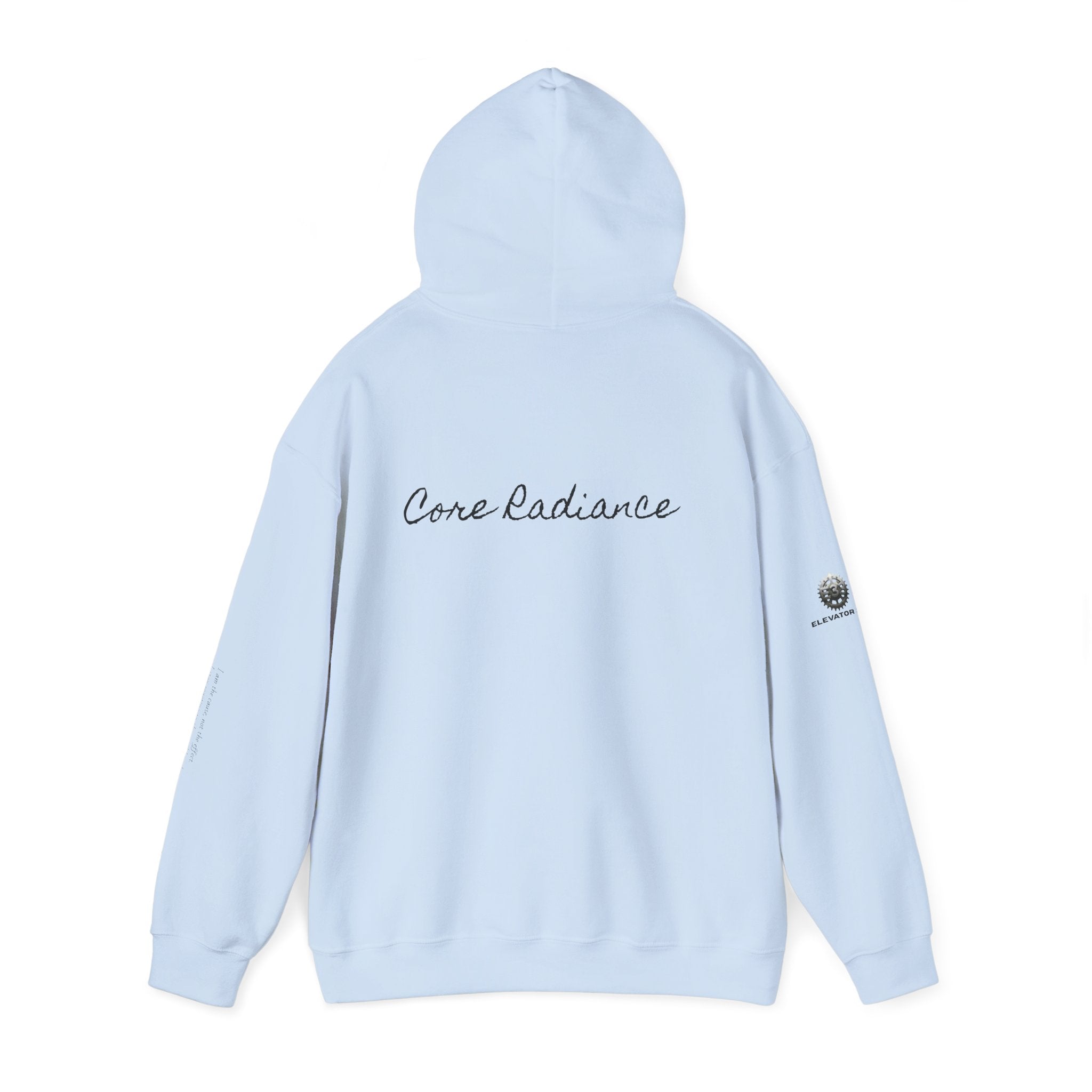 “Core Radiance” Hoodie-  Sleeve Print Affirmation