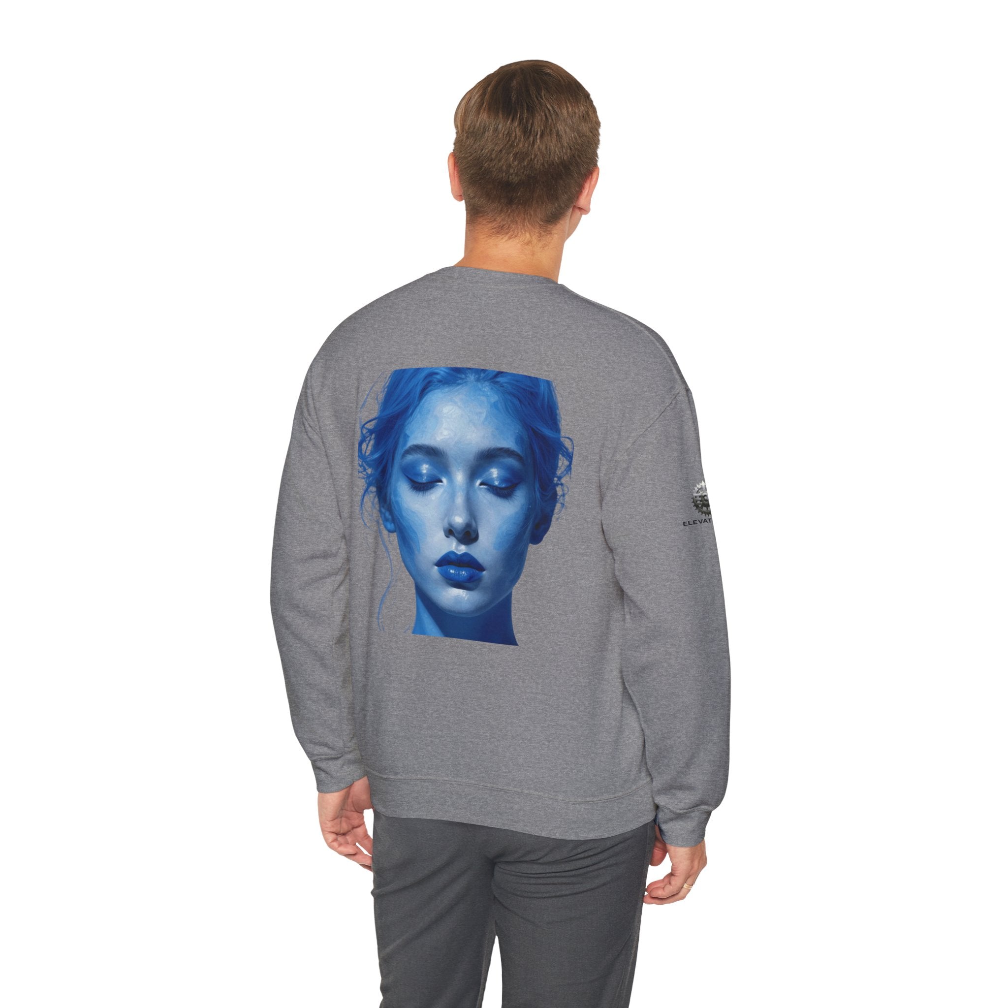 “Flow State” Crewneck Sweatshirt- Sleeve Print Affirmation